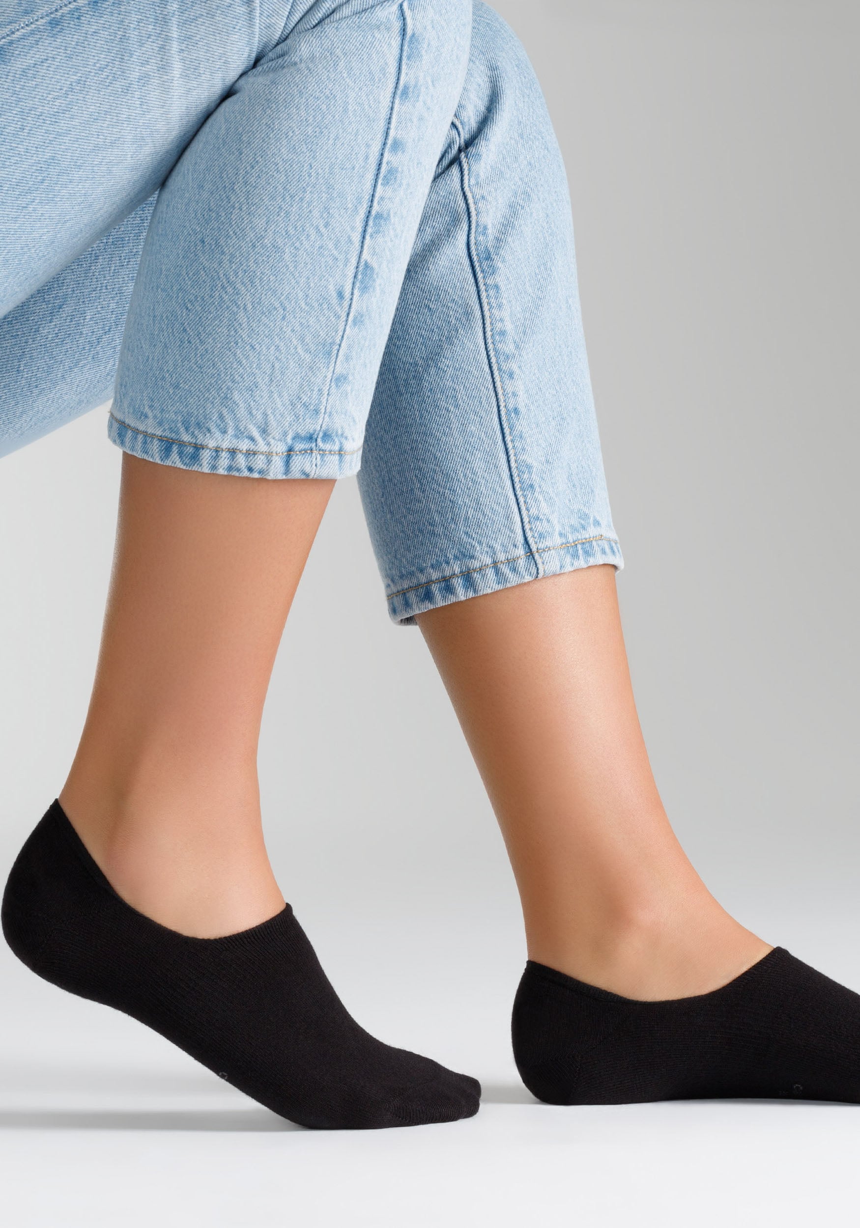 Camano Füßlinge »comfort«, (4 Paar), mit verstärkter Ferse für Langlebigkeit