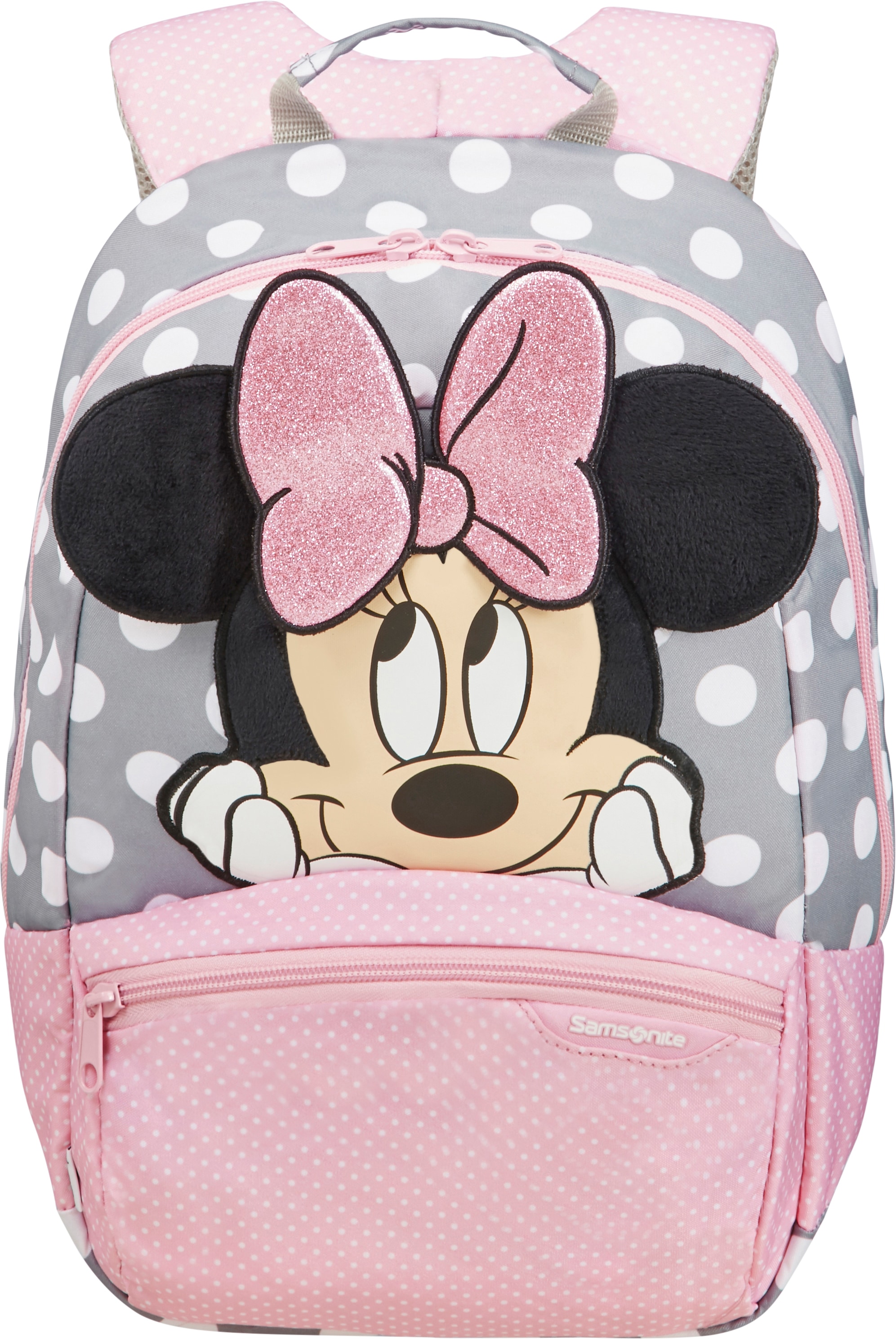 Samsonite Kinderrucksack »Disney auf Raten bestellen Glitter«, S+, Details reflektierende Ultimate Minnie 2.0