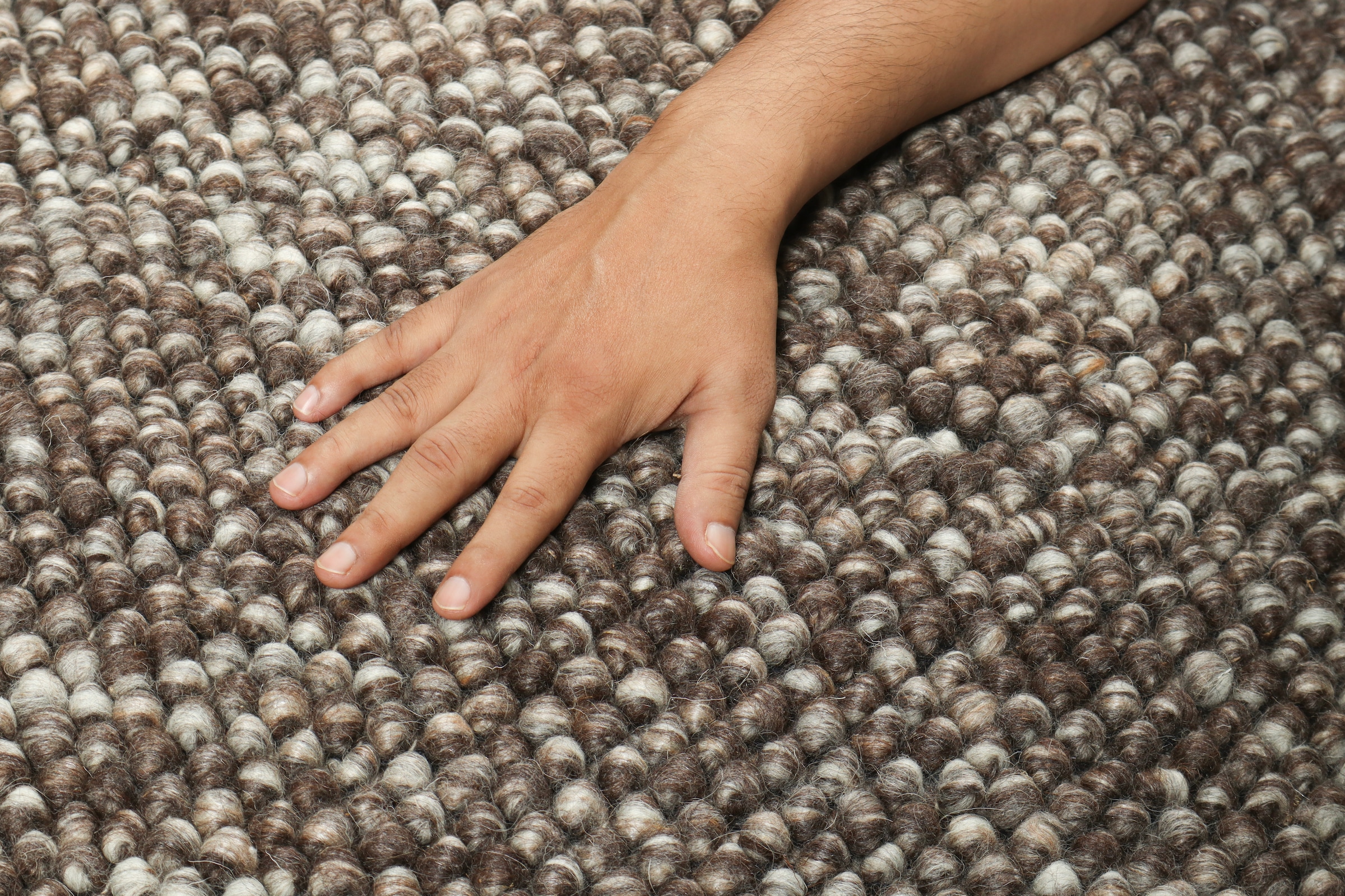 my home Wollteppich »Wolly, Wolle« rechteckig 14 mm Höhe handgewebt, Handweb Teppiche, Wohnzimmer, Schlafzimmer, Esszimmer