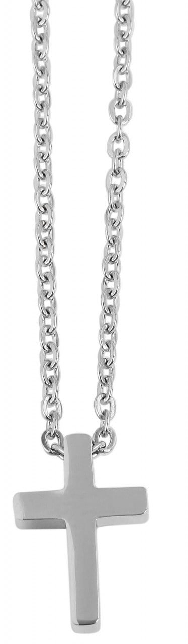 Adelia´s Kette mit Anhänger »Adelia's Herren Edelstahl Ankerkette Halskette mit Anhänger Kreuz 43 cm + 5.0 cm«