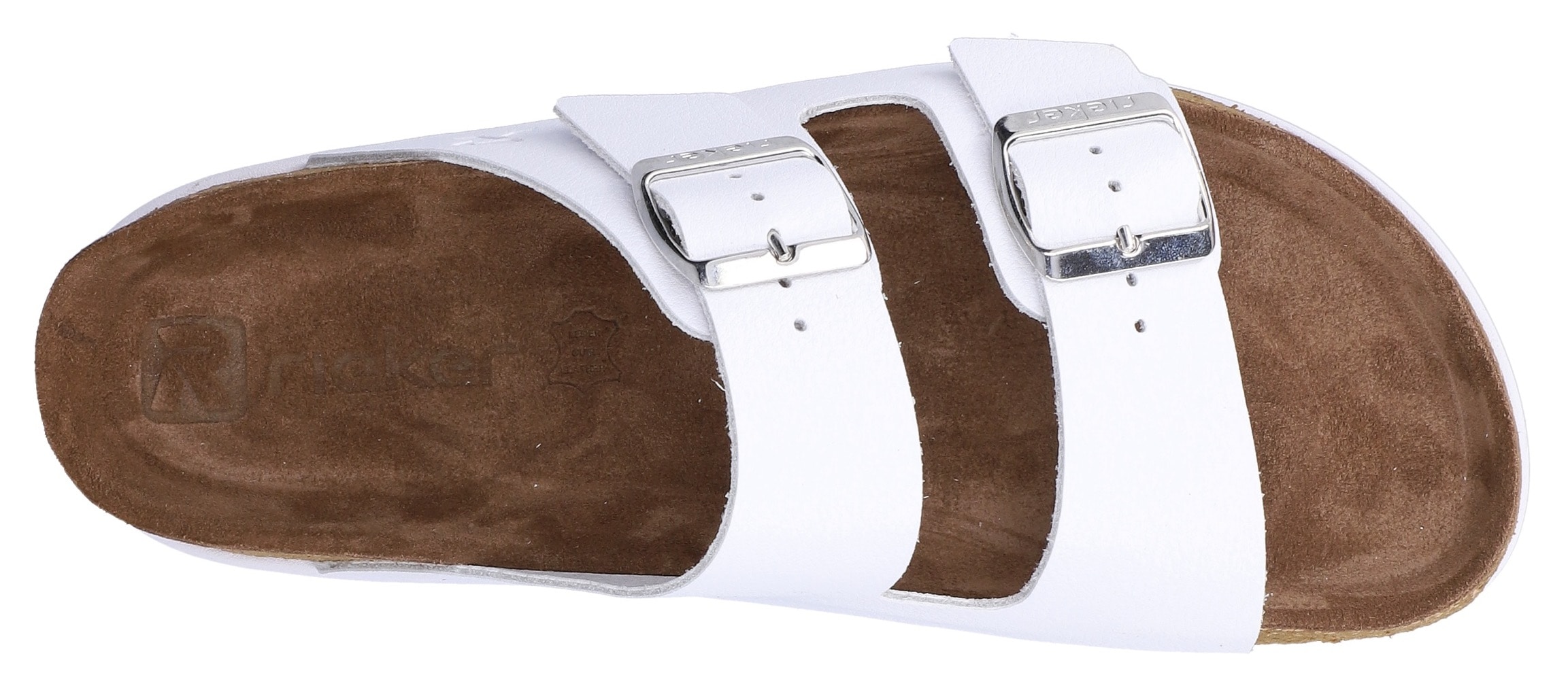 Rieker Pantolette  Hausschuh, Sommerschuh, Strandschuh, Zweischnaller mit Softfußbett