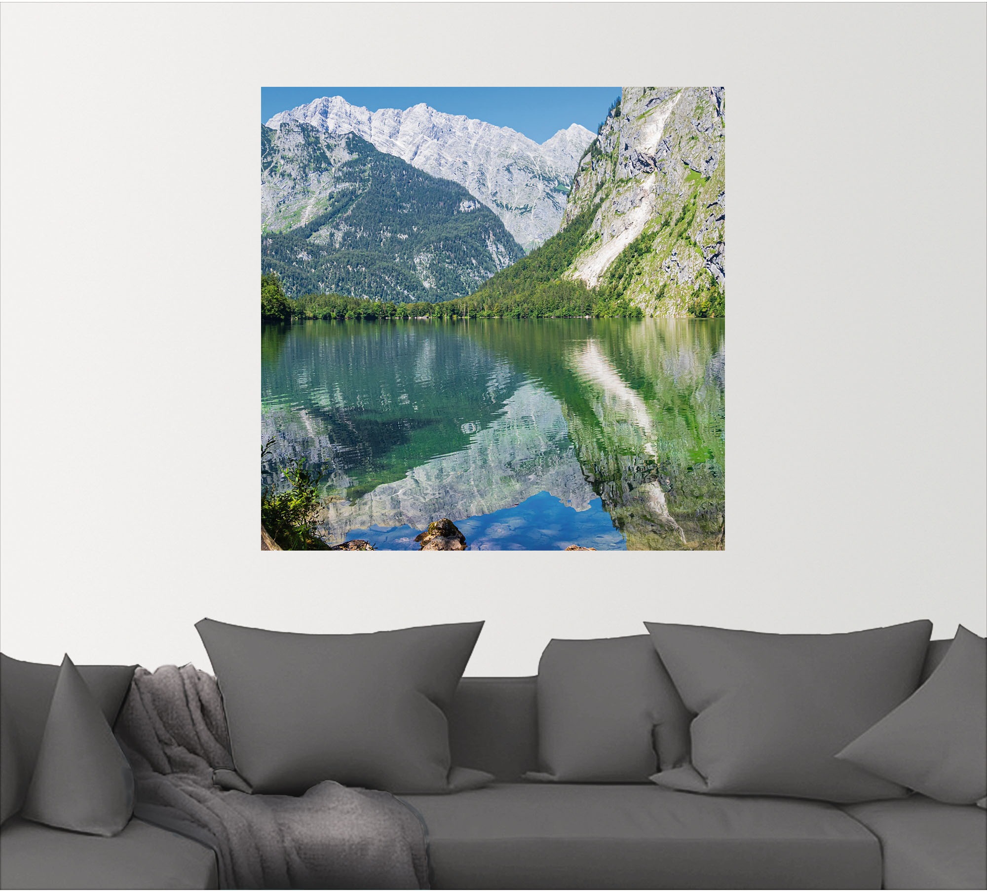Artland Wandbild »Obersee Berchtesgadener Land in Bayern«, Berge & Alpenbilder, (1 St.), als Alubild, Outdoorbild, Wandaufkleber in verschied. Größen