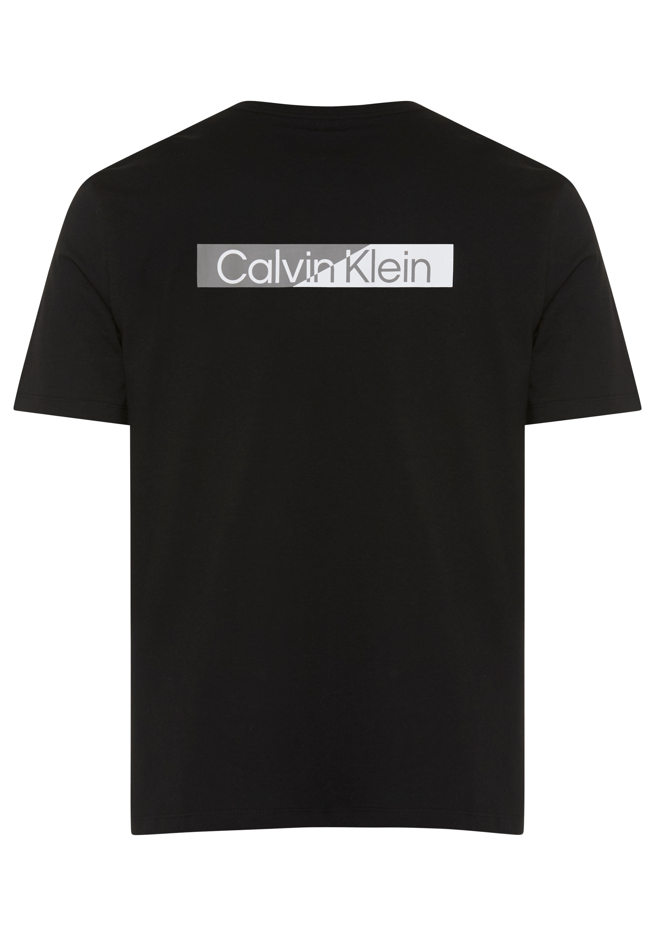 Calvin Klein T-Shirt reine Baumwolle, Regular Fit, Brust- und Rückendruck