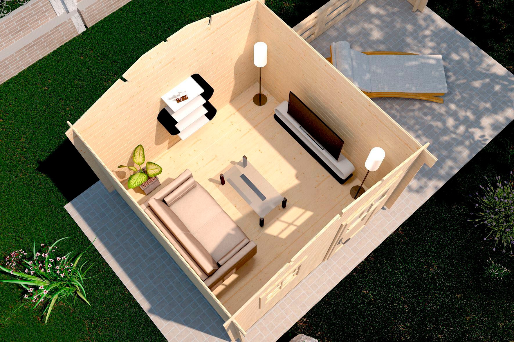 weka Gartenhaus »Premium28 natur«