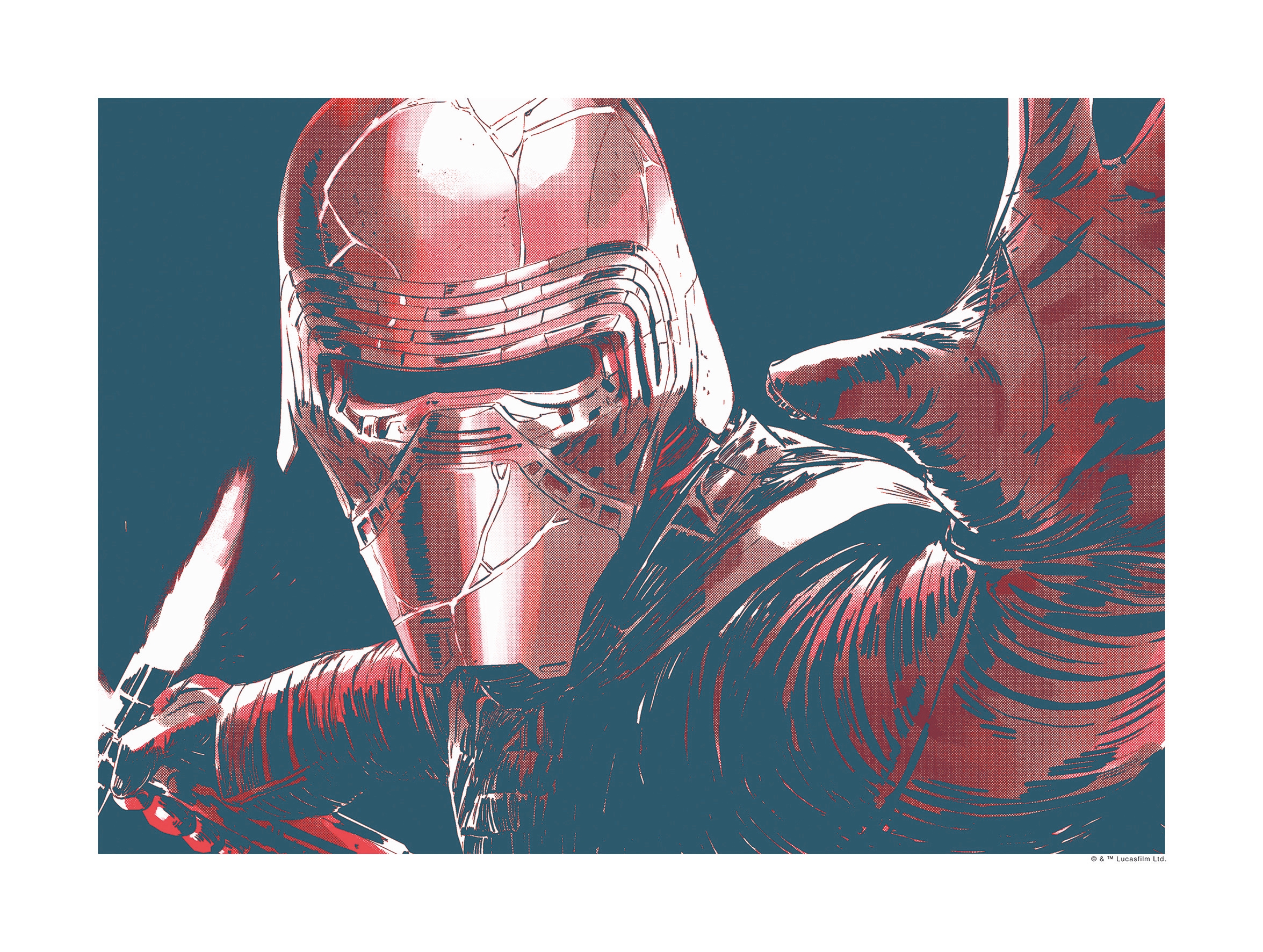 Komar Bild »Star Wars Faces Kylo« Star Wars 1 Stk. tlg. Wandbild zur Dekoration im Kinderzimmer - ohne Rahmen