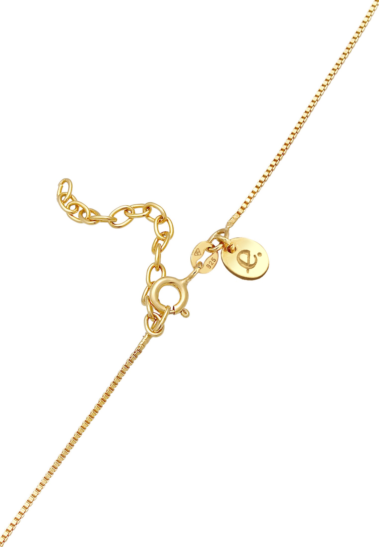 Elli Premium Kette mit Anhänger »Halskette Kugel Anhänger Rund Basic 925 Silber«