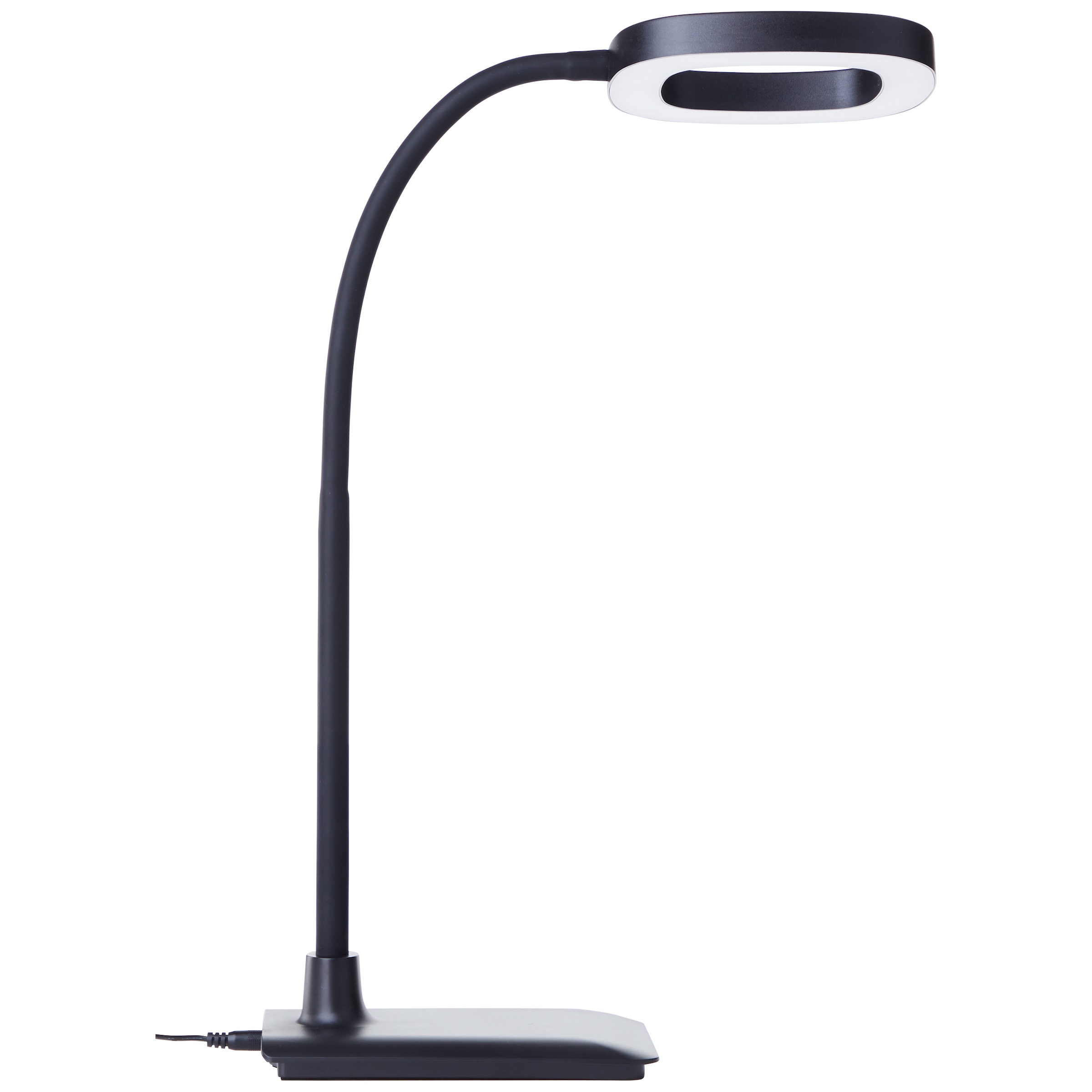 Brilliant LED Schreibtischlampe »Maskat« LED-Modul 1 Stk. Neutralweiß 43cm, 880lm, 5000K, dimmbar, Flexarm, schwarz