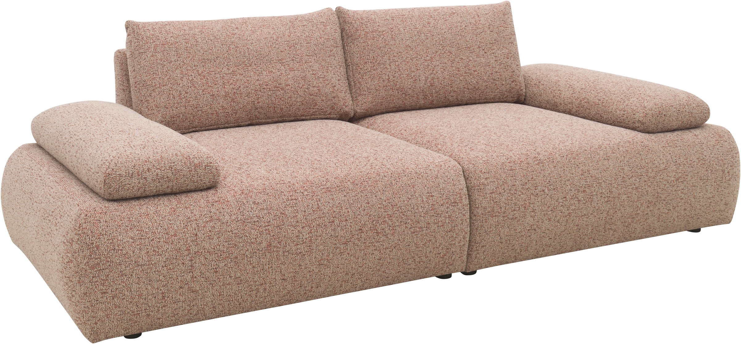 DOMO collection Big-Sofa »Évora Megasofa Breite 244 cm« Federkern, inkl. Armlehnenverstellung, Struktur grob, rust