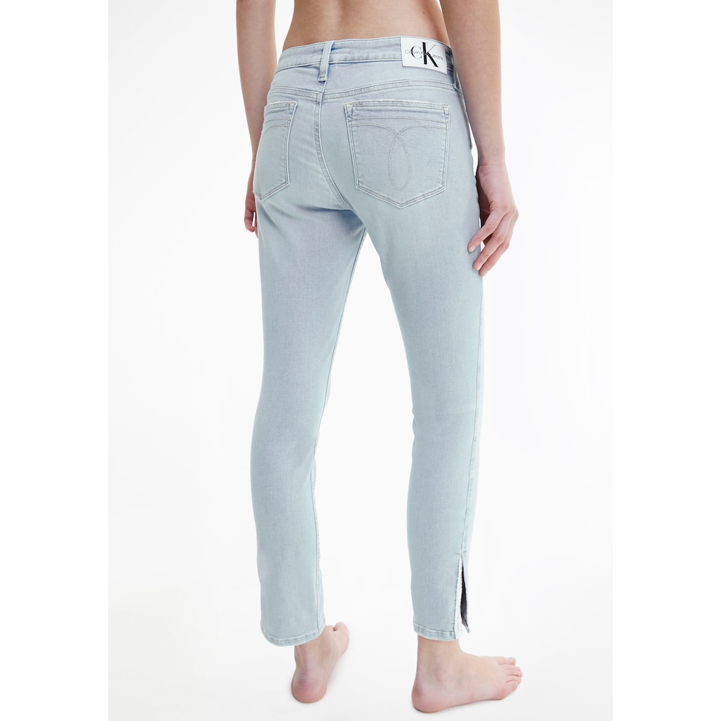 Calvin Klein Jeans Skinny-fit-Jeans »MID RISE SKINNY ANKLE«, mit Schlitz am Beinabschluss