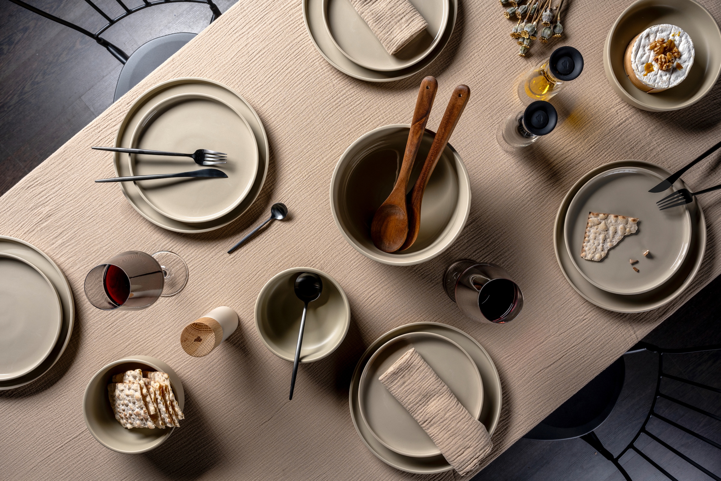 LEONARDO Teller-Set »Speiseteller ROMA, Keramikteller, ca. 27 cm, 6-teilig« Geschirr-Set, Service, spülmaschinengeeignet