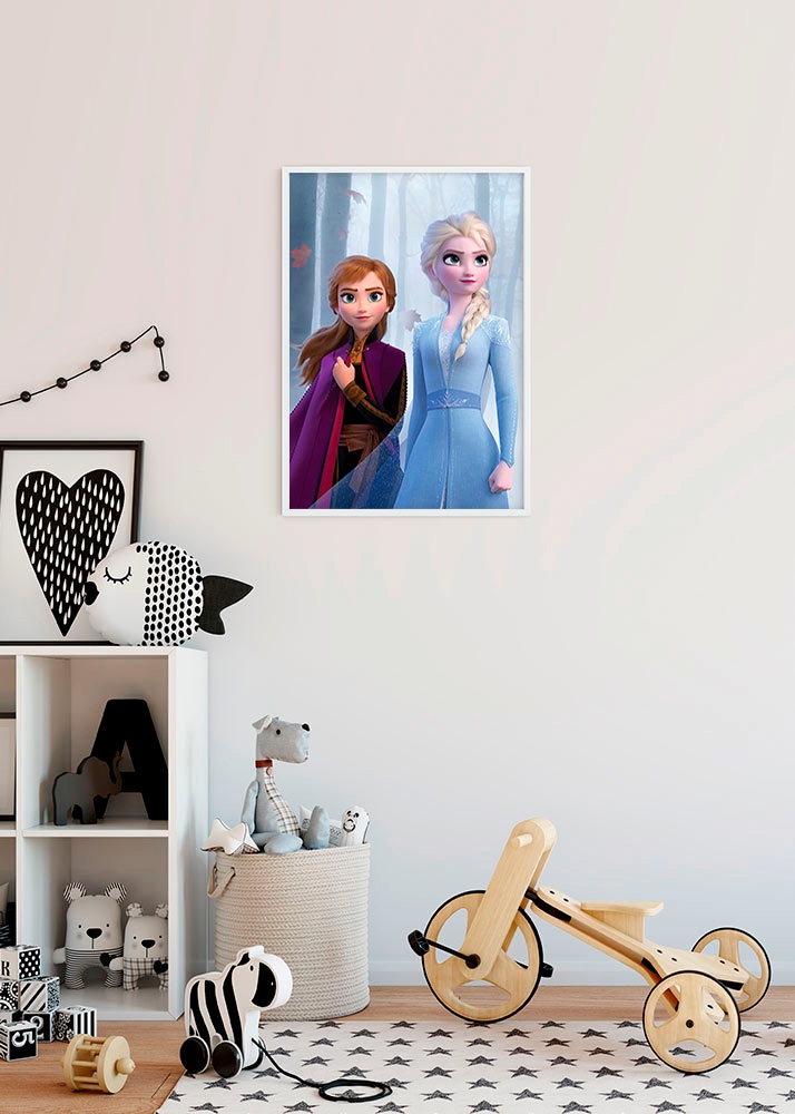 Komar Bild »Frozen Sisters in the Wood«, Disney, (1 St.), Wandbild zur Dekoration im Kinderzimmer - ohne Rahmen