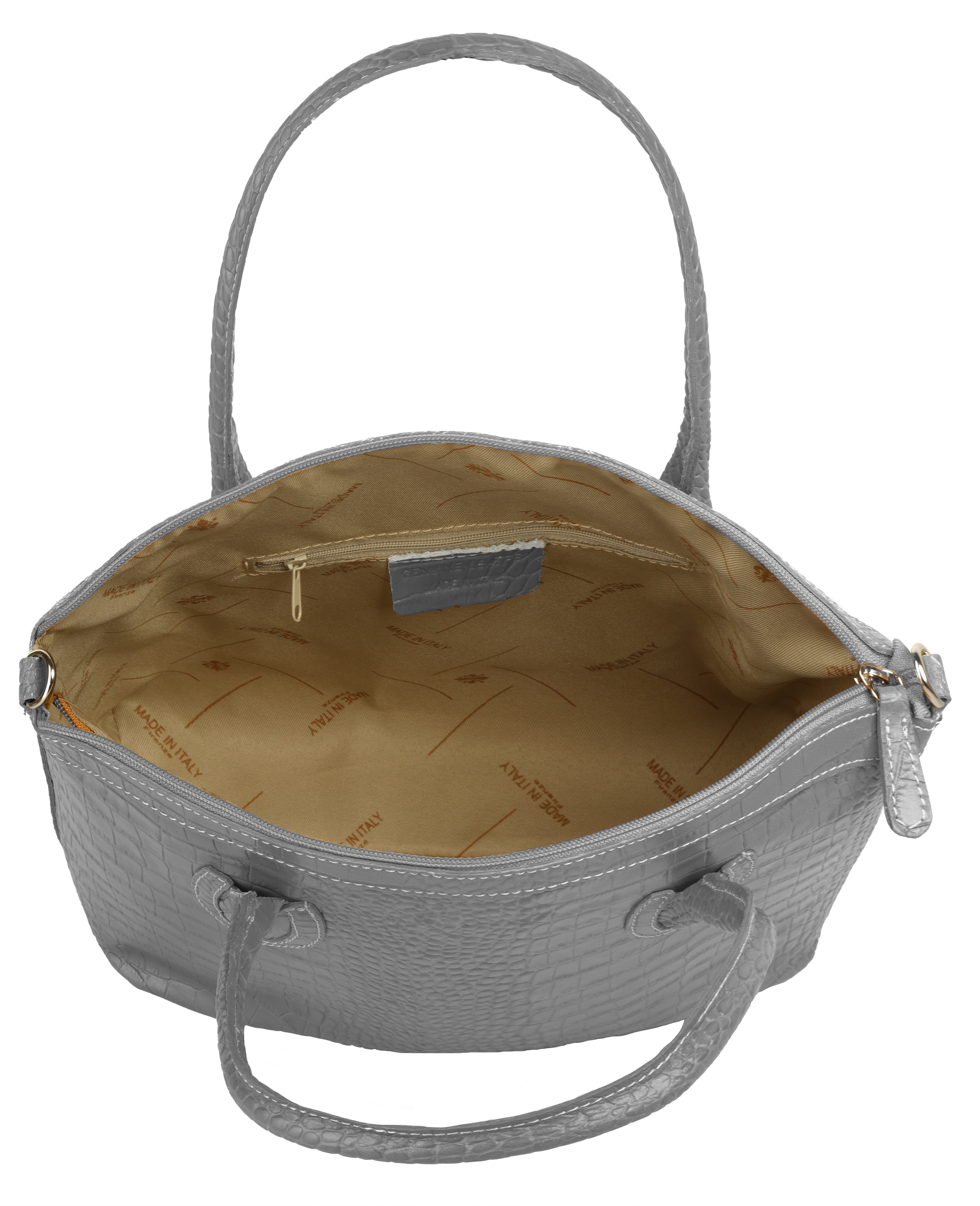 Cluty Henkeltasche echt Leder, Made in Italy