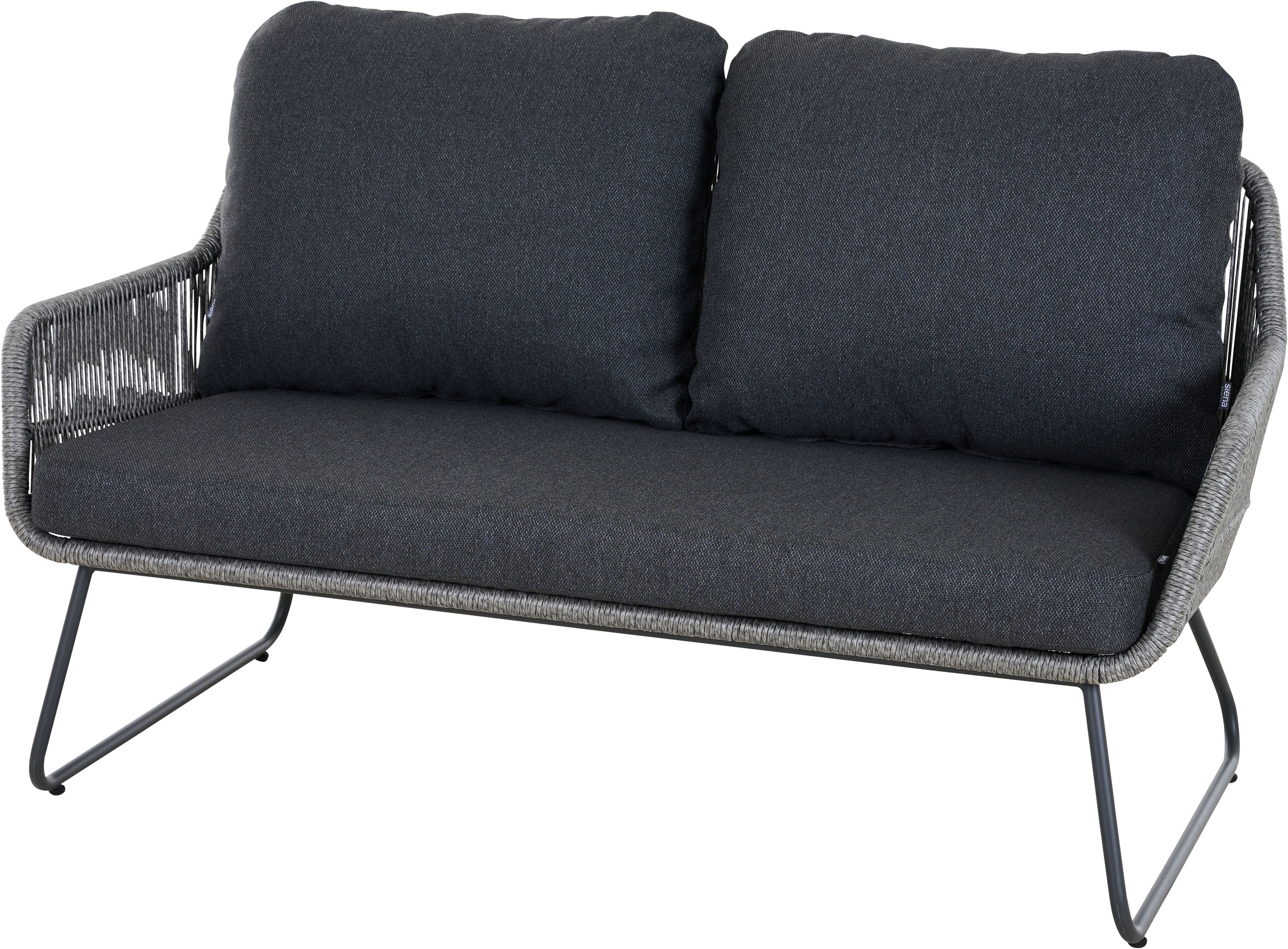 Siena Garden Loungeset »Kansas Lounge« Set, 4 tlg. 2er Bank, 2 x Sessel und Tisch
