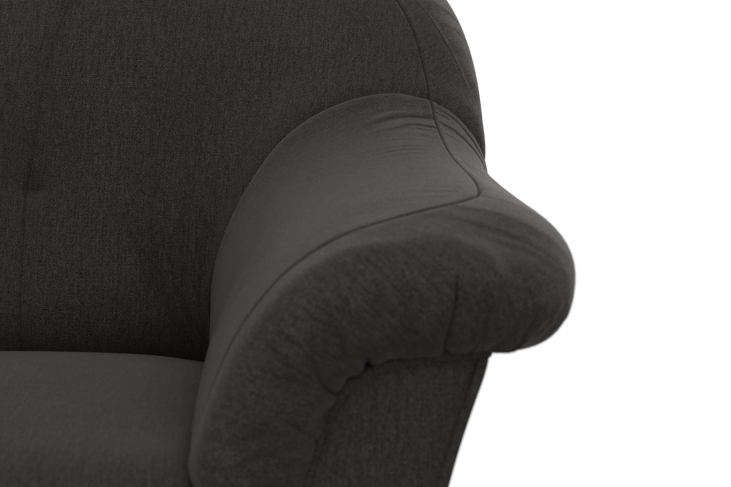 DOMO collection Ecksofa »Pegnitz, elegante Rückensteppung, kompakte Stellmaße 238/141cm, L-Form«, wahlweise mit Bettfunktion