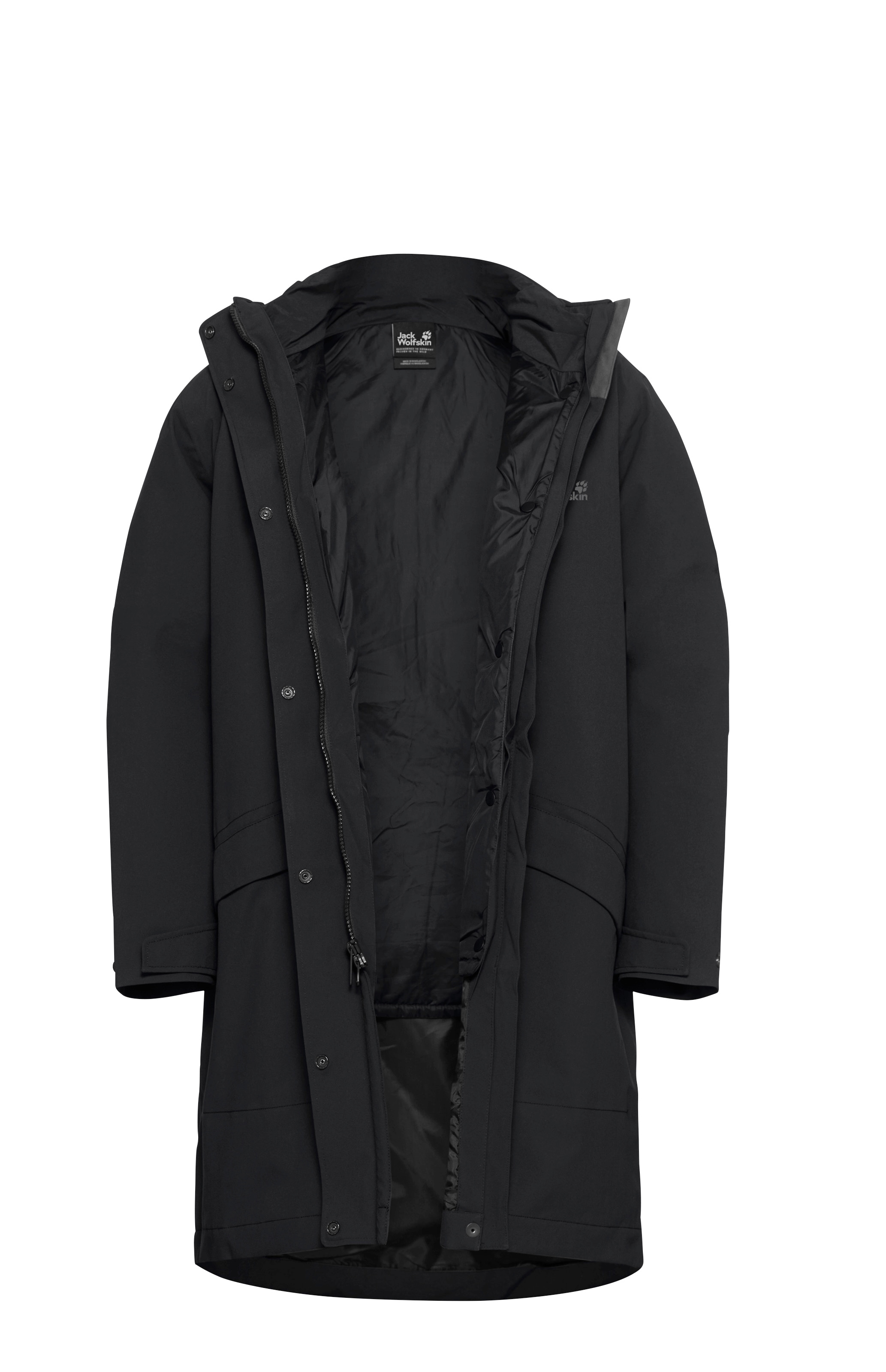 Jack Wolfskin 3-in-1-Funktionsmantel »WINTERDUNE 3IN1 COAT W«, 3in1, wasserdicht, Übergangsjacke