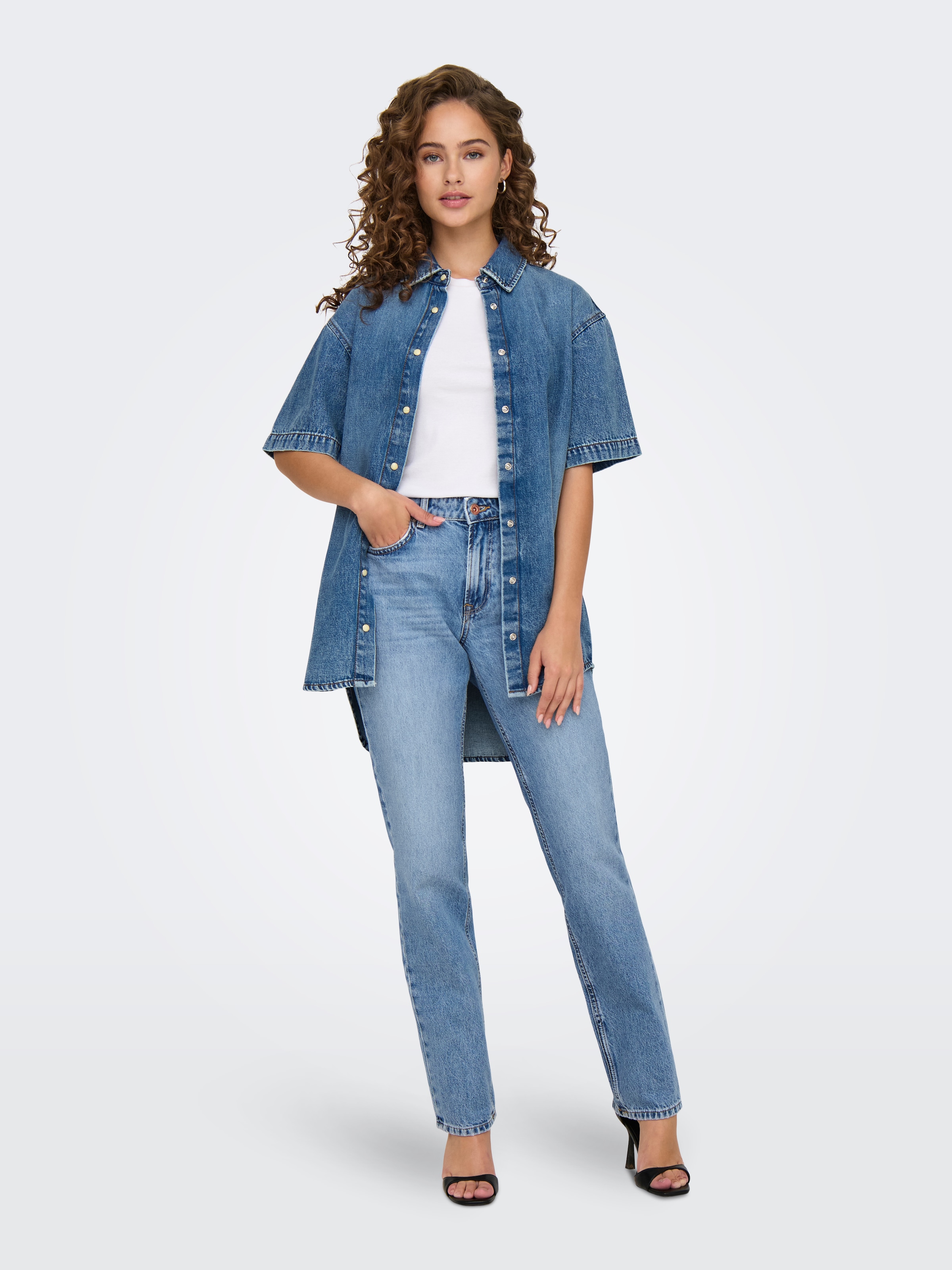 ONLY Low-rise-Jeans »ONLBRENDA LOW WIDE DNM CRO158 NOOS«