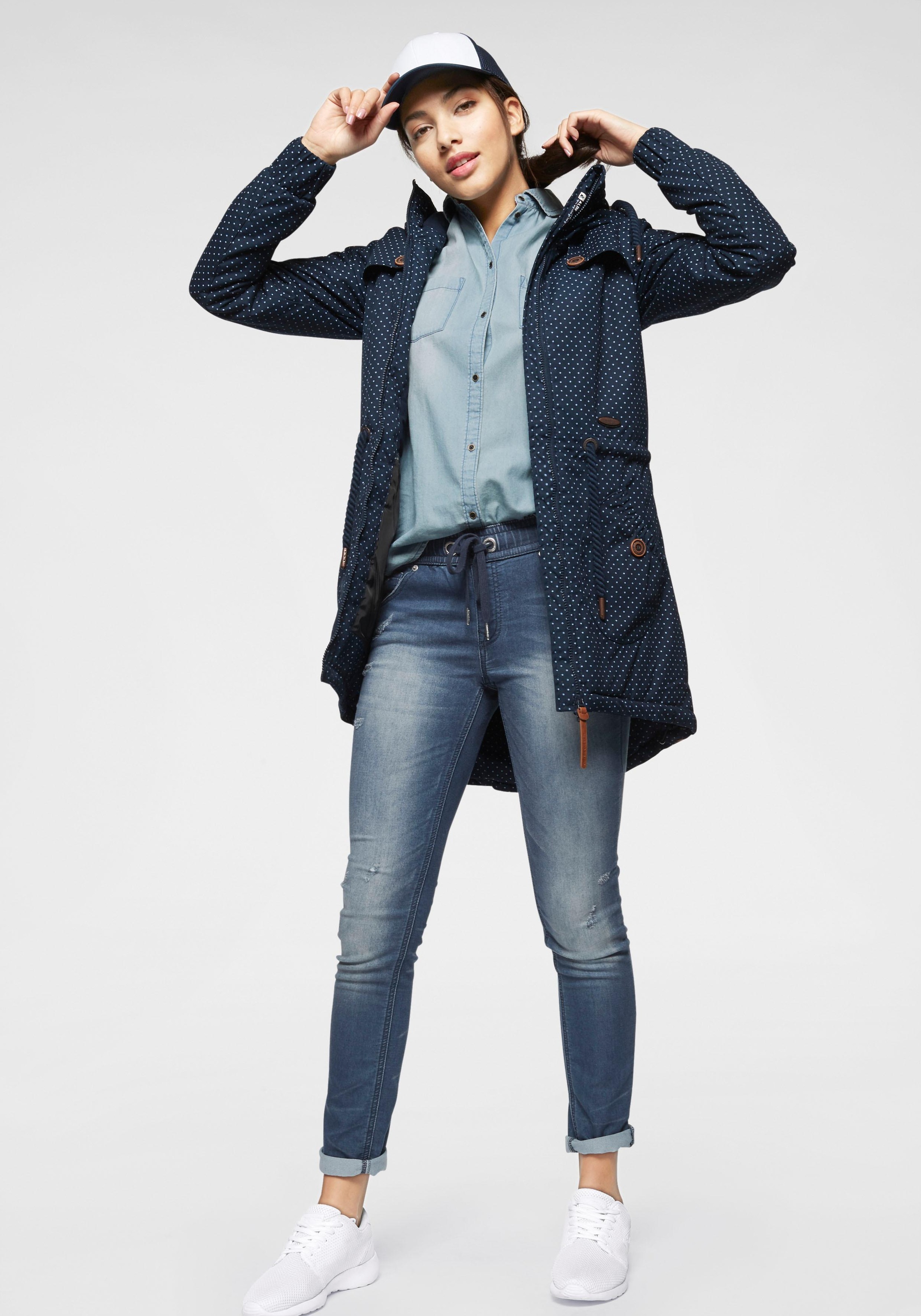 Alife & Kickin Outdoorjacke »CHARLOTTEAKB«, mit Kapuze, Damen Winterjacke, gefütterte Jacke