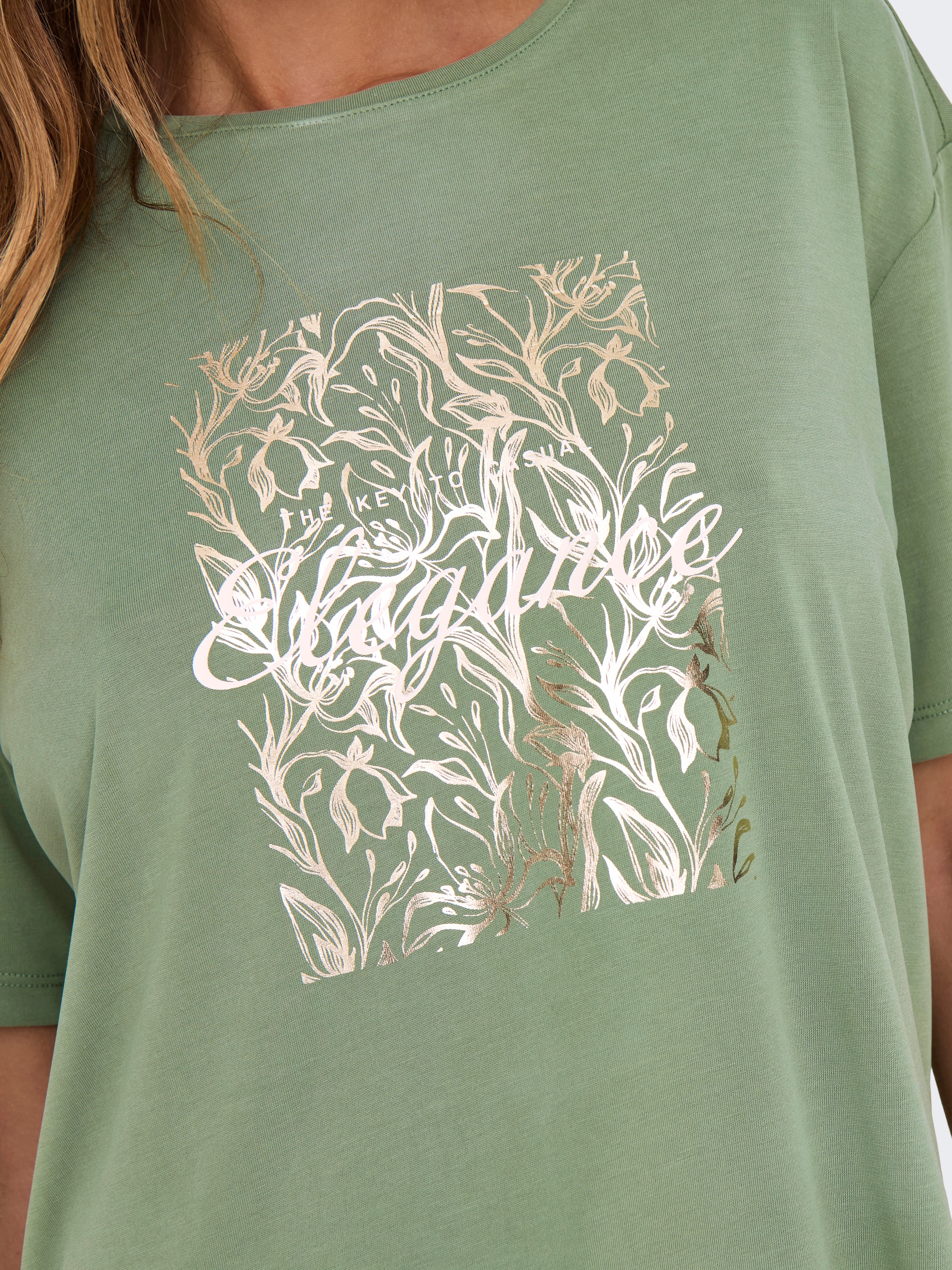 ONLY Kurzarmshirt »ONLFREE LIFE S/S BOTANICAL TOP BOX JRS«