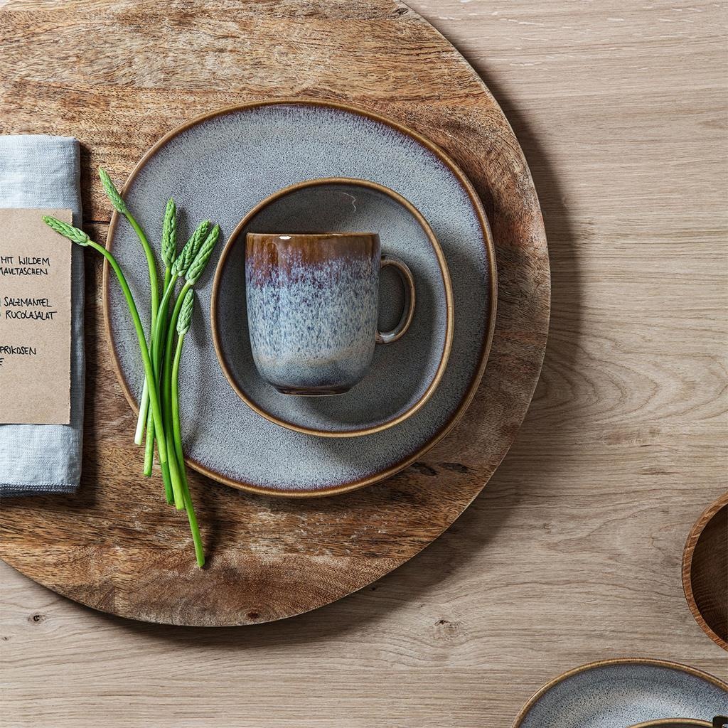 like. by Villeroy & Boch Geschirr-Set »Frühstücks-Set Lave 18er Set« Spülmaschinenfest, Mikrowellensicher