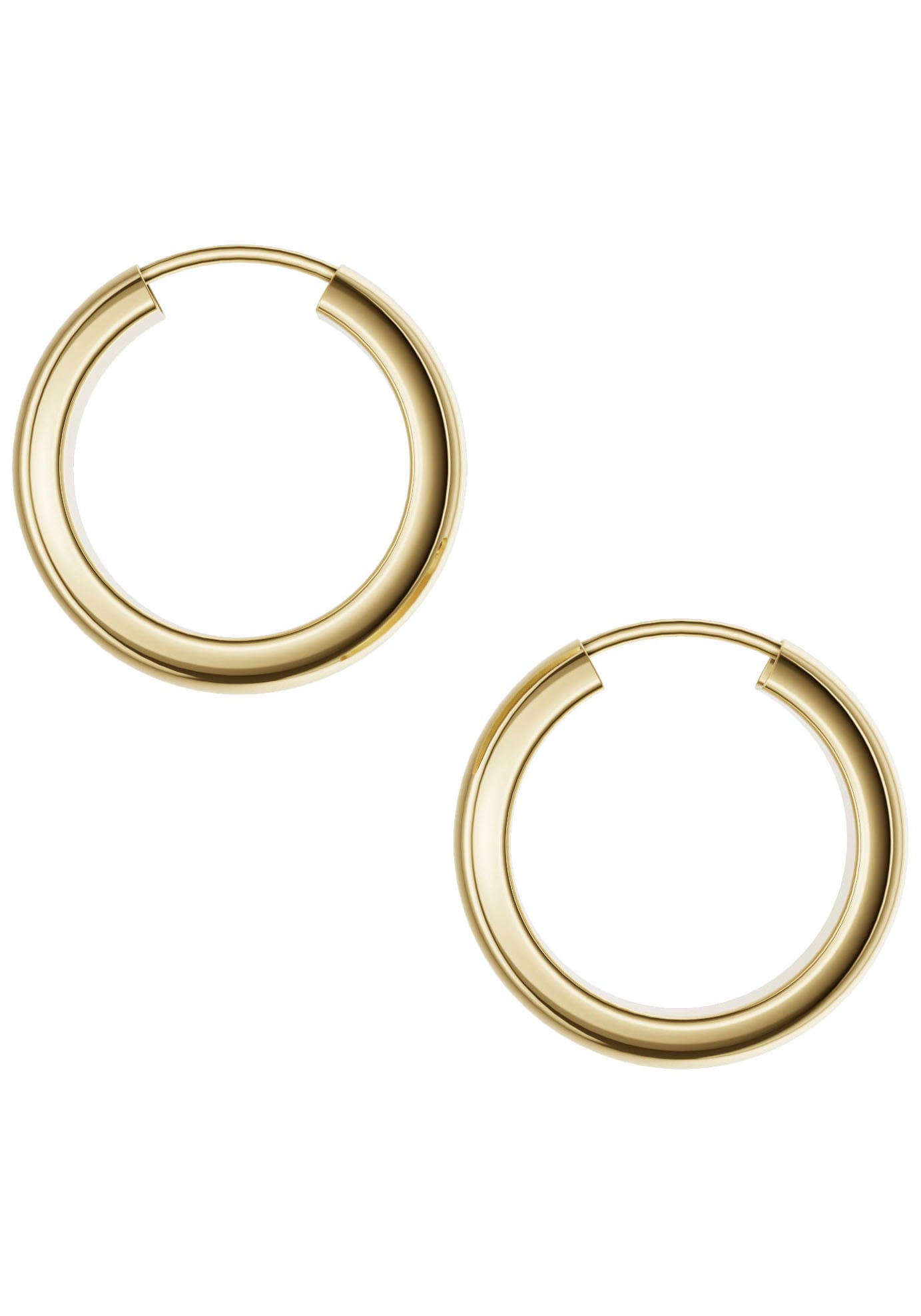 Firetti Paar Creolen »Schmuck Geschenk Silber 925 Ohrringe 3,9 mm breit«, Made in Germany