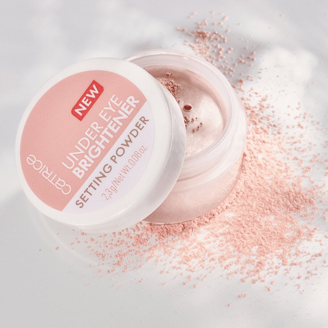 Catrice Puder »Under Eye Brightener Setting Powder«, (Set, 3 tlg.), Loses Puder, frisches und strahlendes Finish, pflegt die Haut.