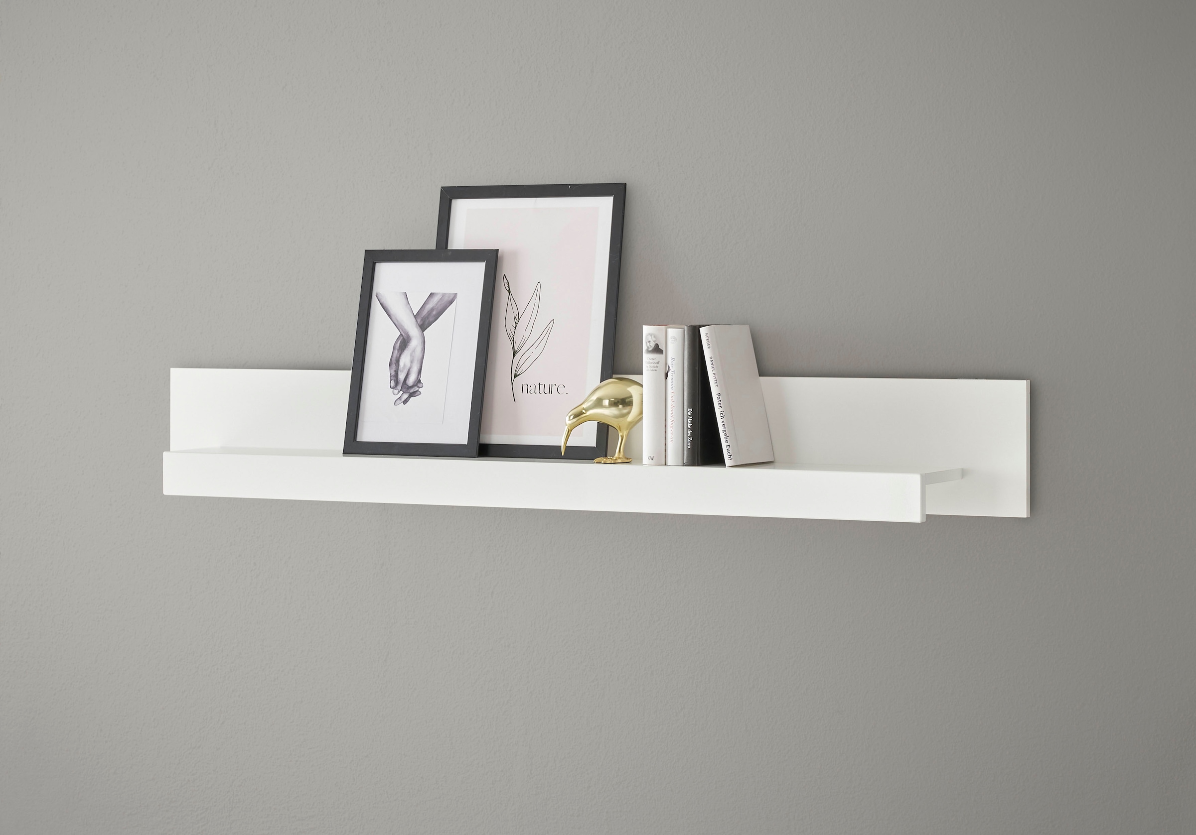 Home affaire Wandboard "Cantara, modernes Wandregal, Hängeregal mit Ablagefach" vielseitig einsetzbar, in Eiche Evoke, Weiß oder Kaschmir erhältlich