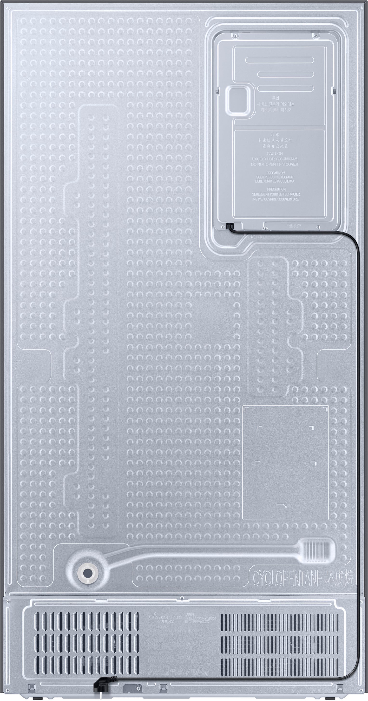 Samsung Side-by-Side, RS6GA884CSL, 178 cm hoch, 91,2 cm breit mit 3 Jahren  XXL Garantie