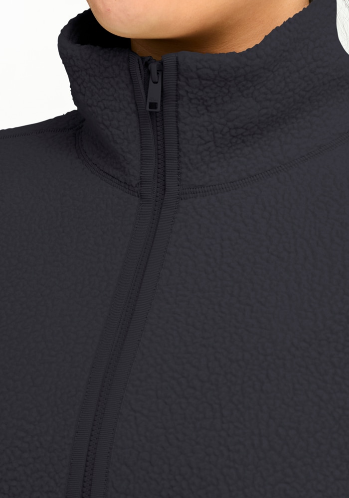 Jack Wolfskin Fleecejacke »LITE CURL FZ W« atmungsaktives Material, elastische Kanten, Reißverschlusstaschen