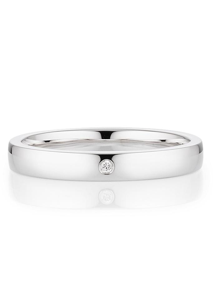 Bruno Banani Trauring »Schmuck Geschenk Ehering Hochzeit Damenring Herrenring«, wahlweise mit oder ohne Brillant, Made in Germany