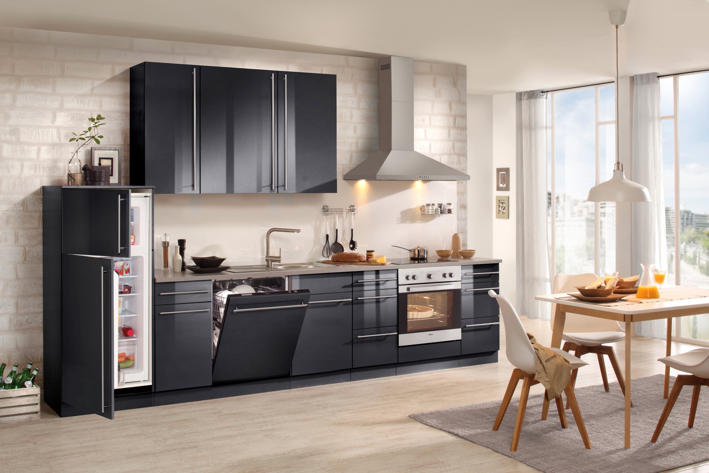 wiho Küchen Unterschrank »Chicago« 50 cm breit, 1 Schubkasten und 1 Tür