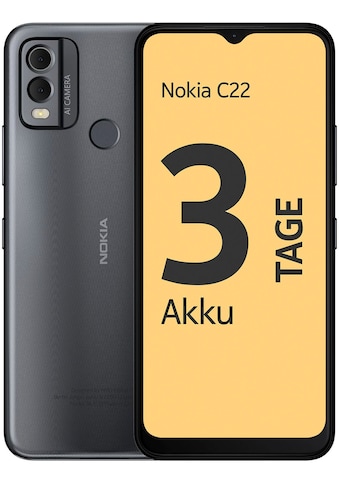 Smartphone »C22, 2+64GB«, Midnight Black, 16,56 cm/6,52 Zoll, 64 GB Speicherplatz, 13...