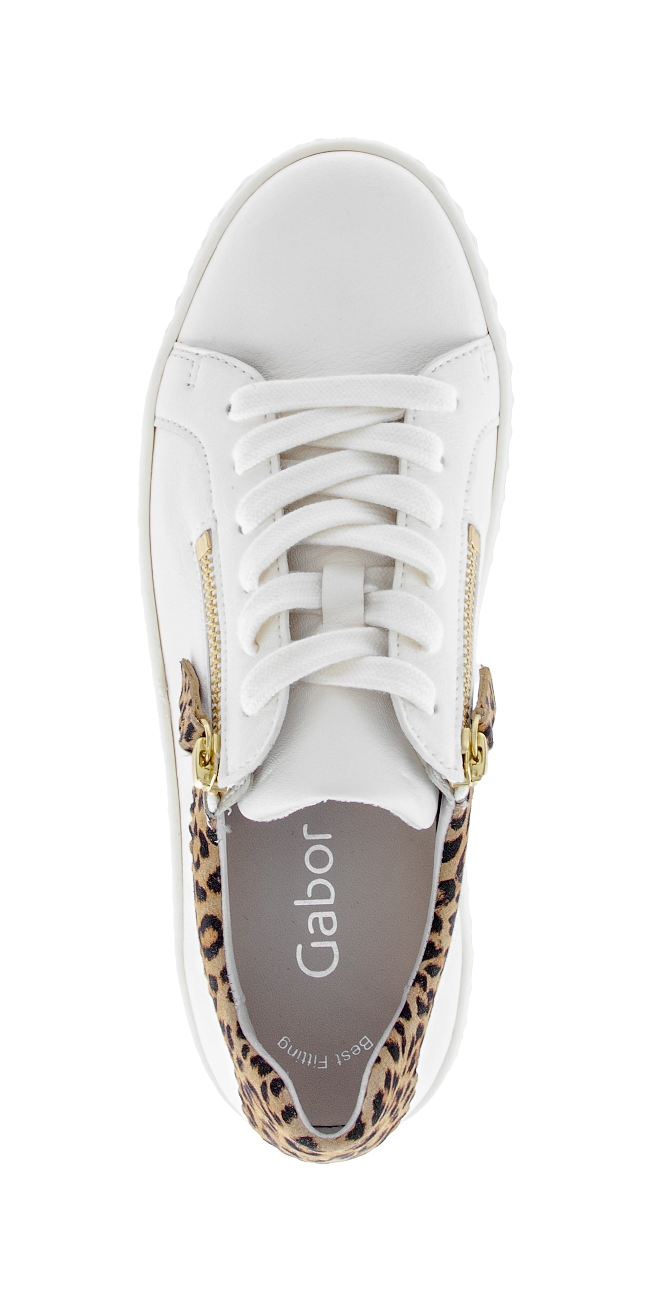 Gabor Plateausneaker  , Freizeitschuh, Halbschuh, Schnürer mit zwei Reißverschlüssen