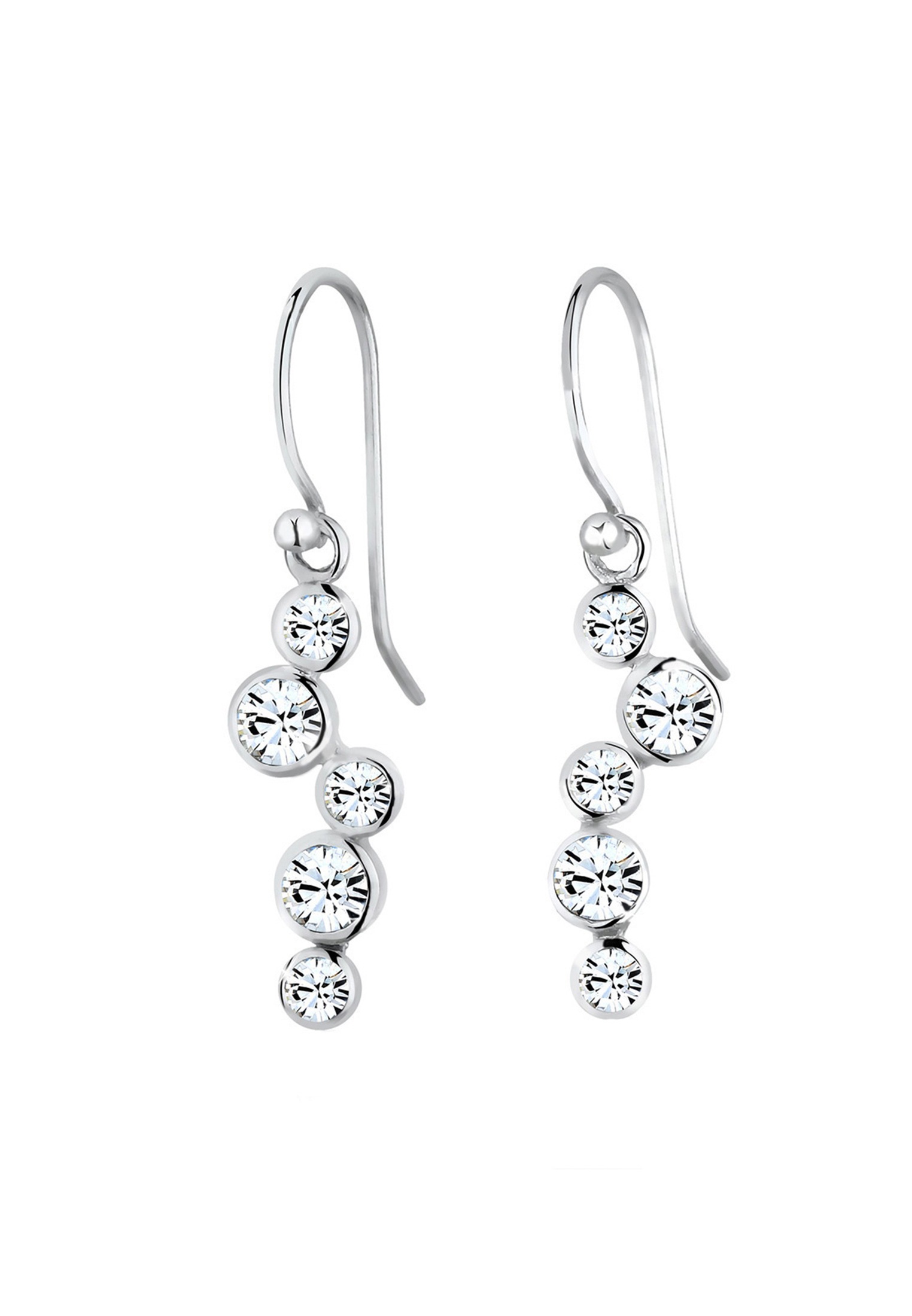Elli Paar Ohrhänger »Ohrringe Tropfen Glamour Kristalle 925 Silber«