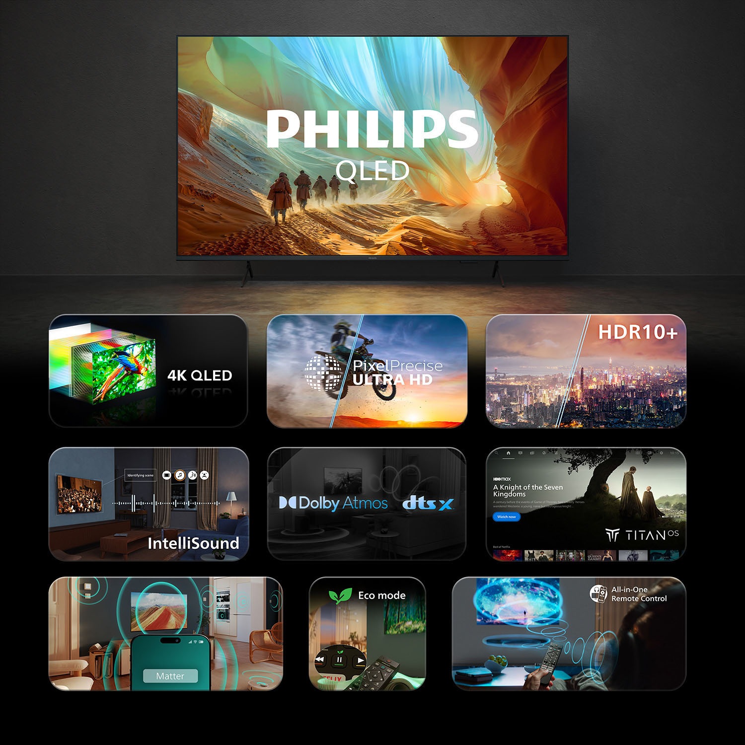 Philips QLED-Fernseher »65PQS7801/12« 164 cm/65 ″ Smart-TV