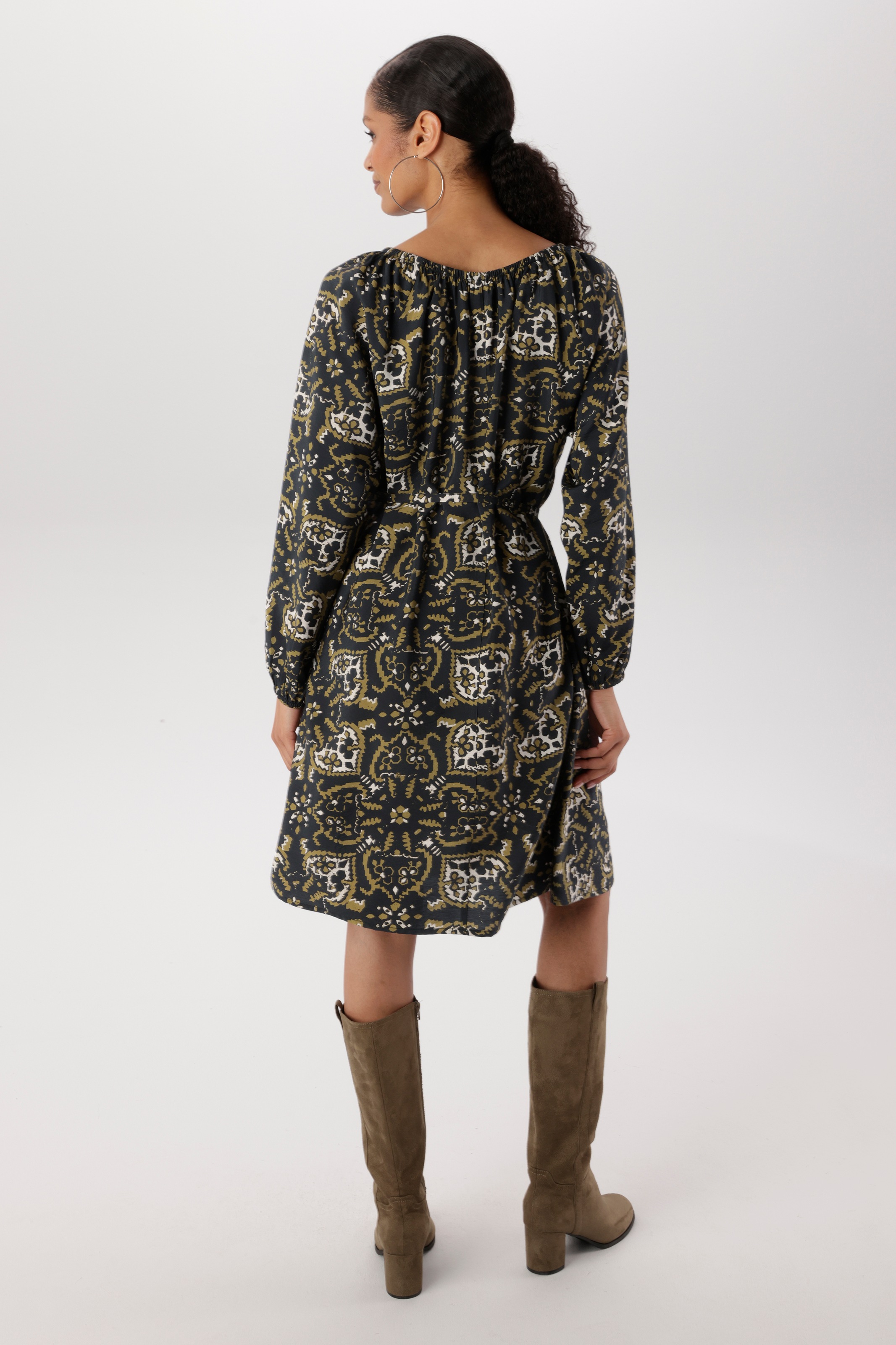 Aniston SELECTED Blusenkleid 2 tlg. mit elastischen Gummizug am Ausschnitt - NEUE KOLLEKTION