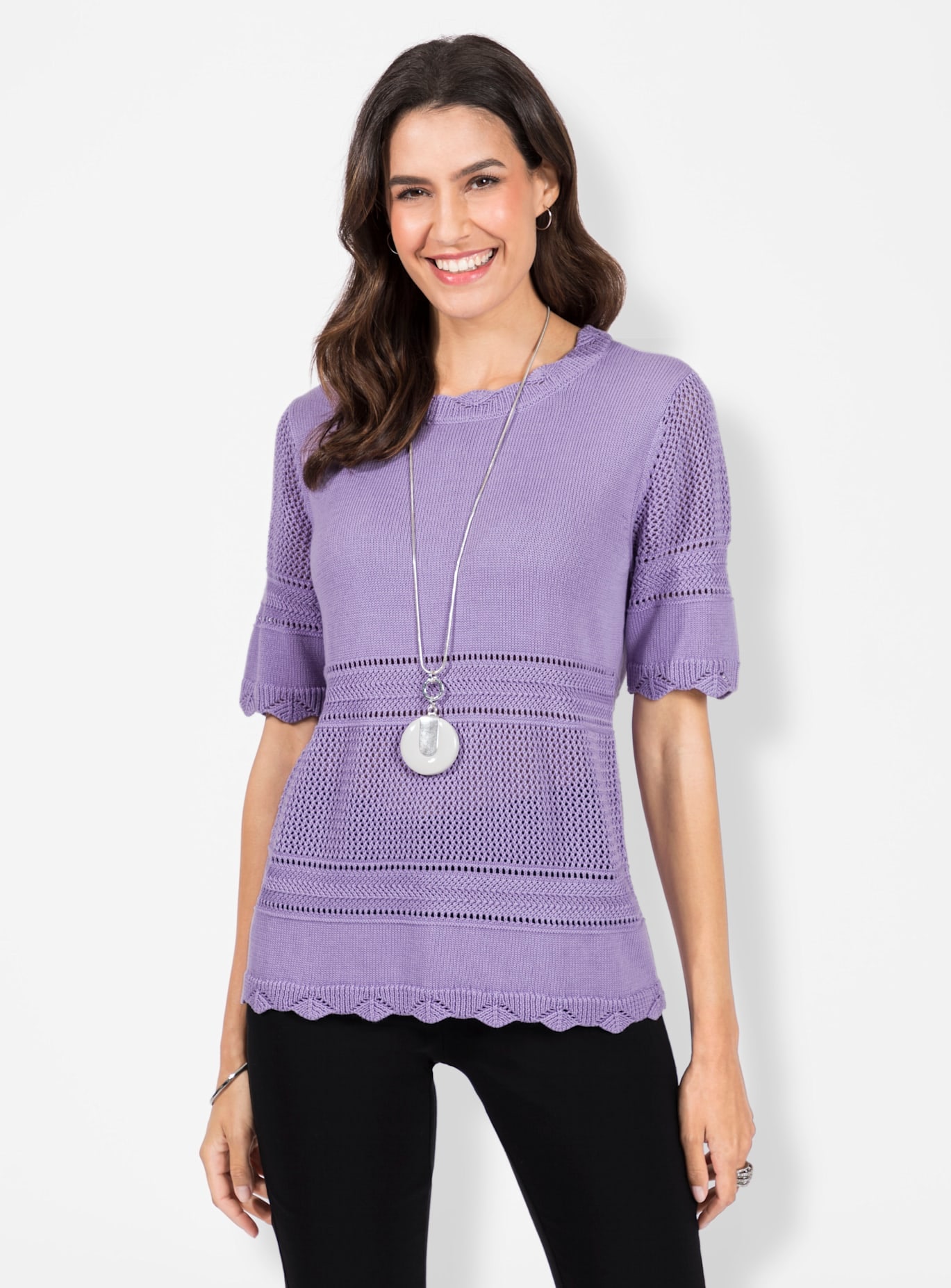 Inspirationen Kurzarmpullover »Pullover«