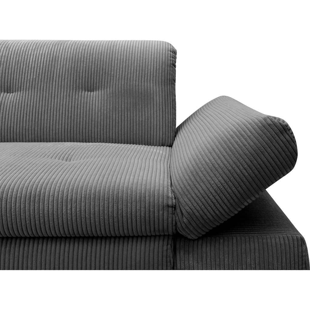 DOMO collection Ecksofa »Moric Schlafsofa B/T/H 300/172/80 cm, auch in Cord, L-Form«