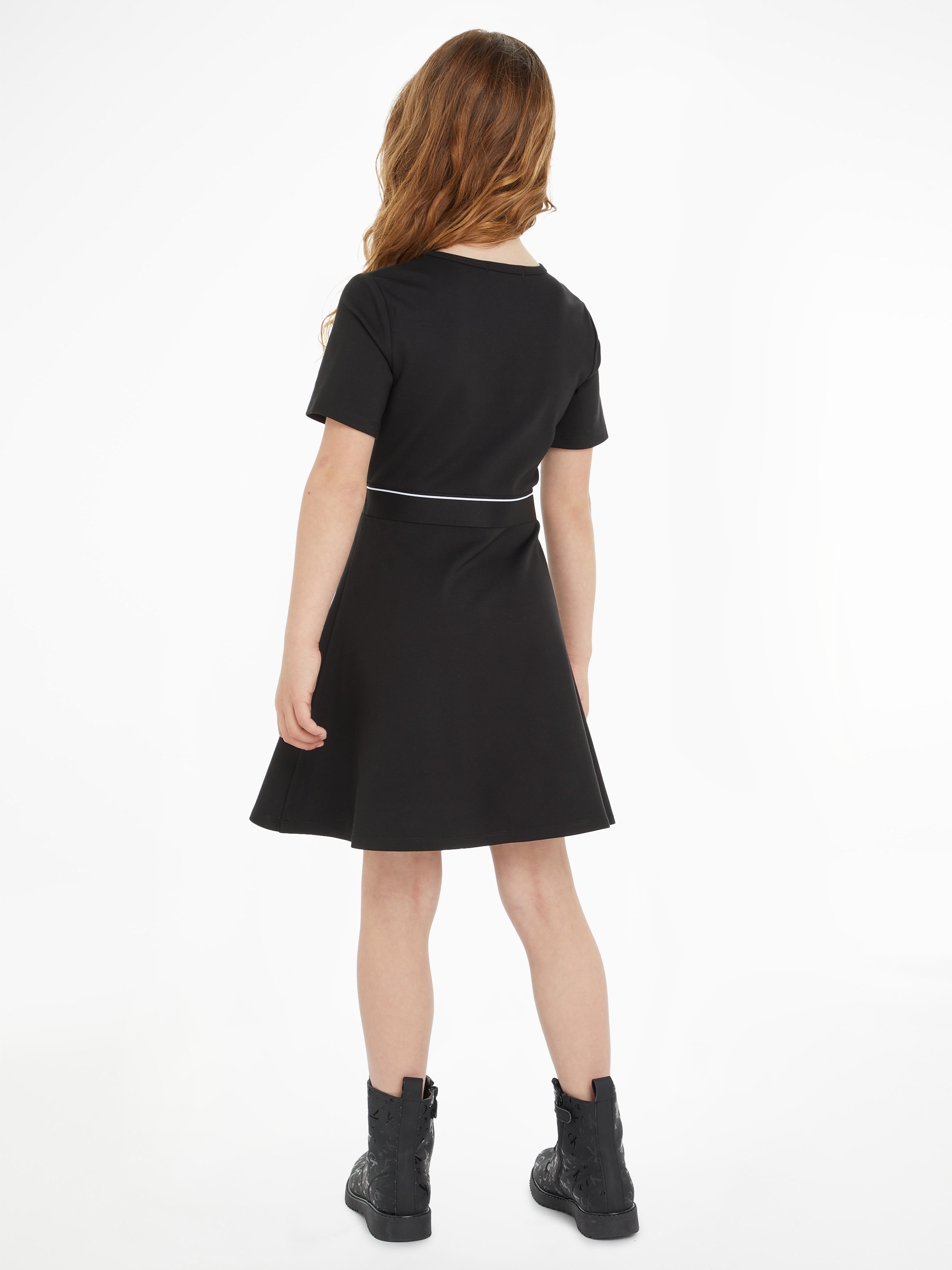 Calvin Klein Jeans Skaterkleid »PUNTO LOGO TAPE SS DRESS«, für Kinder bis 16 Jahre