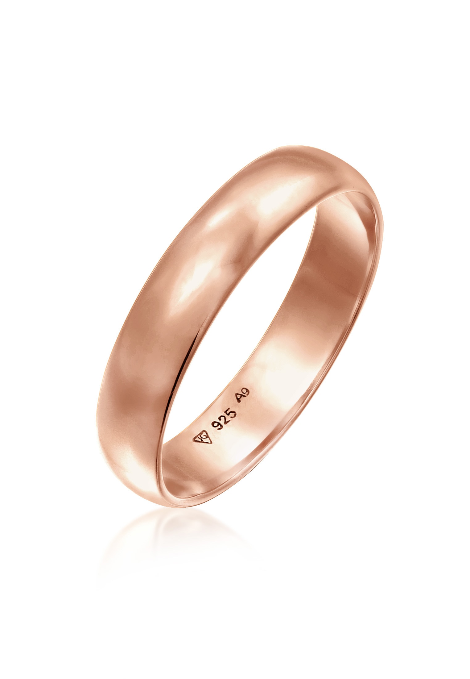 Elli Fingerring »Ring Basic Bandring Trauring Verlobung 925 Silber«