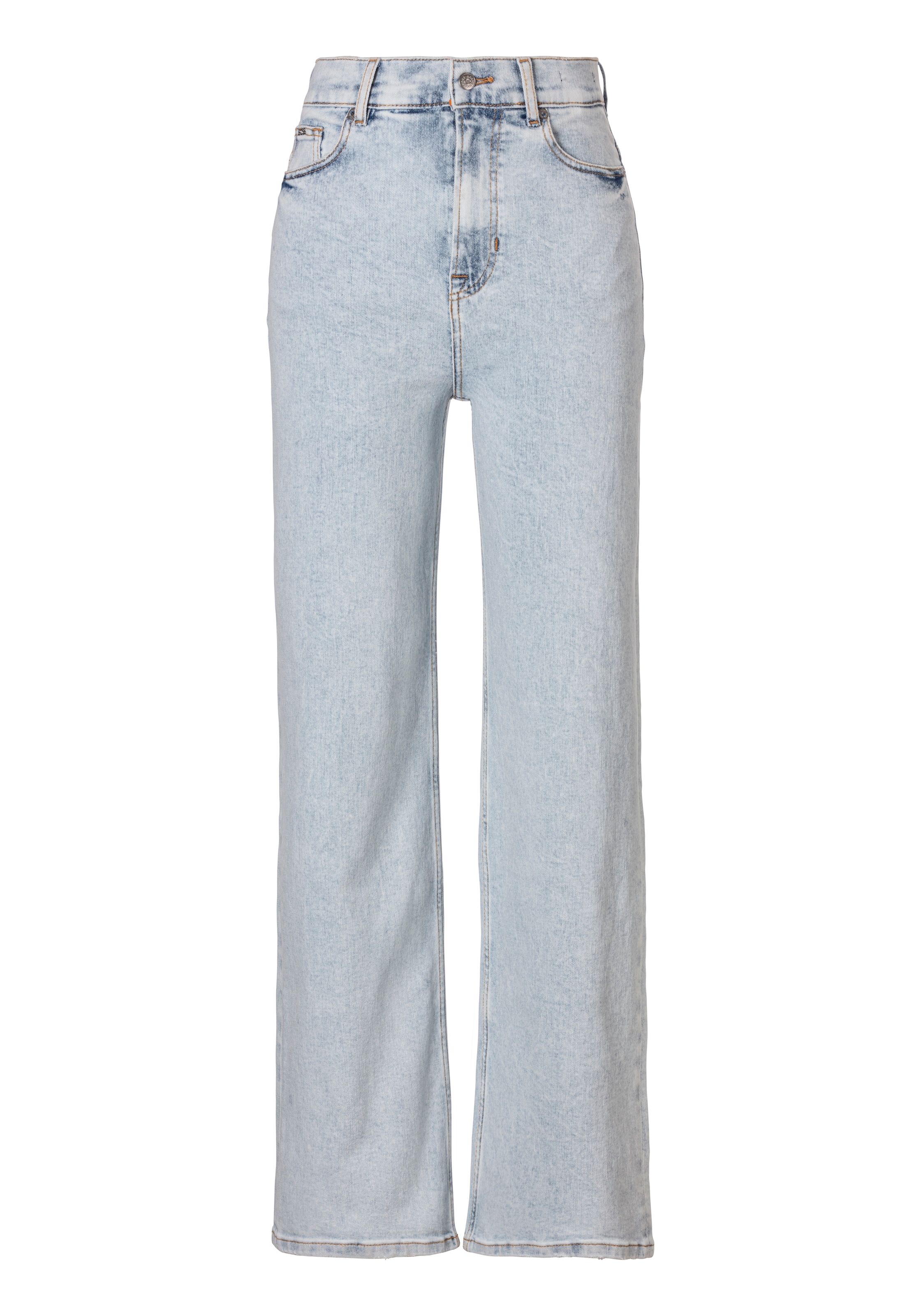 BOSS ORANGE Weite Jeans »Marlene High Rise Hochbund High Waist Premium Denim Jeans«, in Five-Pocket-Form