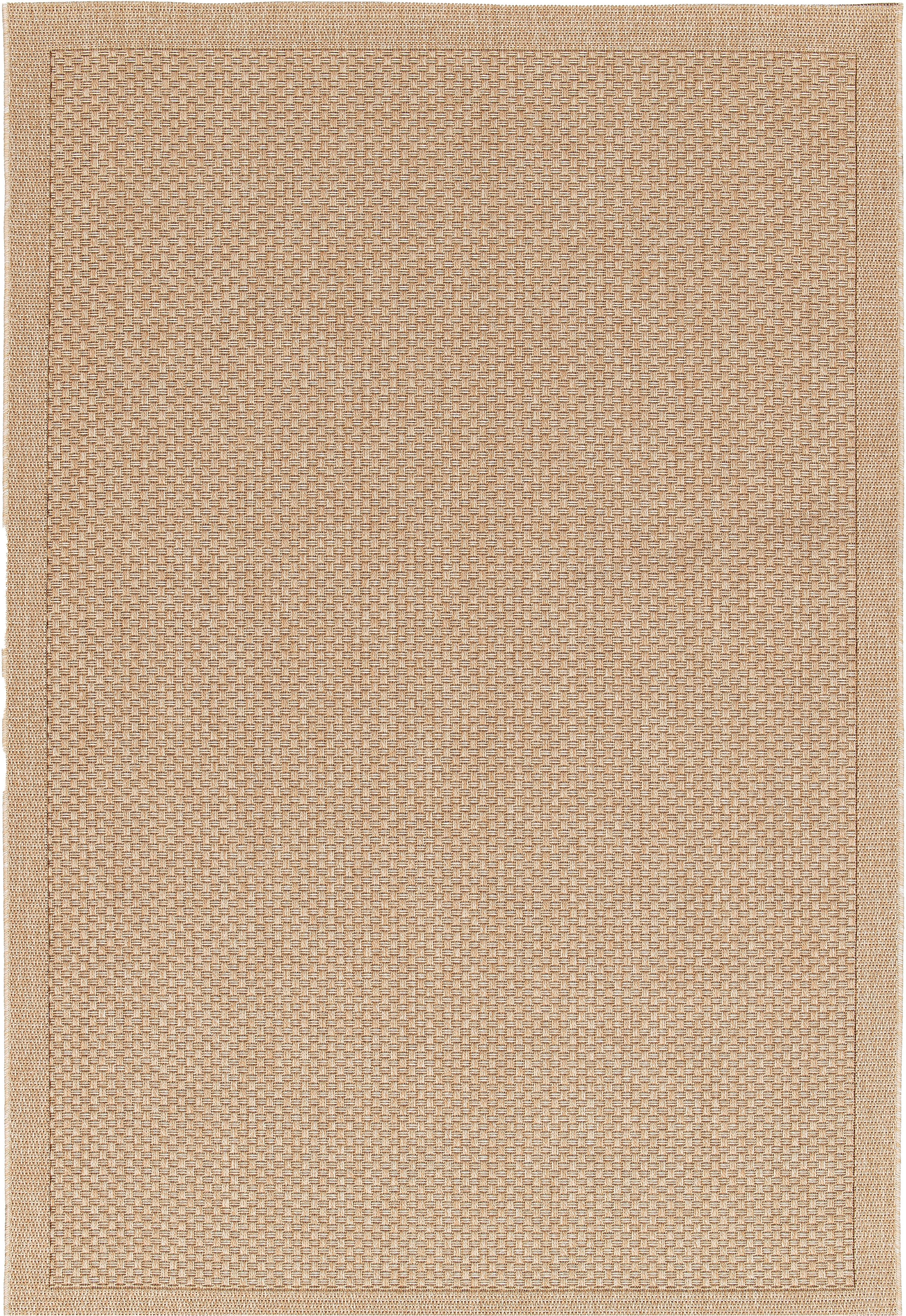 OTTO home Teppich »Arona, Sisal-Optik mit Bordüre, auch für Balkon und Terrasse« rechteckig 7 mm Höhe In- und Outdoor geeignet, Wetterfest & UV-beständig