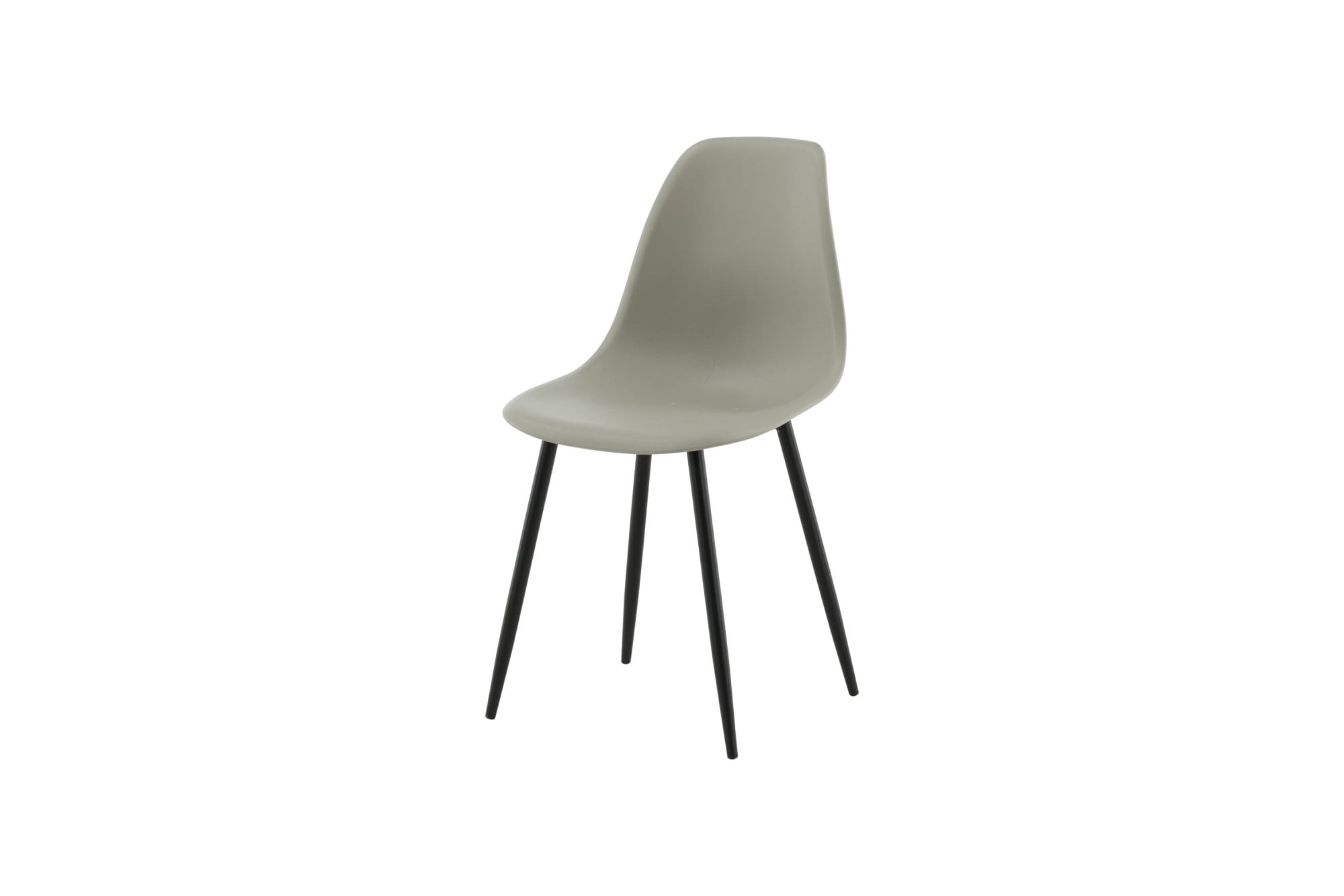 Venture Home Esszimmerstuhl »Polar Plastic, 2er-Set Esszimmerstühle in Schwarz, pflegeleicht« () 2 Stk.Polsterstuhl, Hartschalen-Sitz, Metallbeine, geschwungen, modern