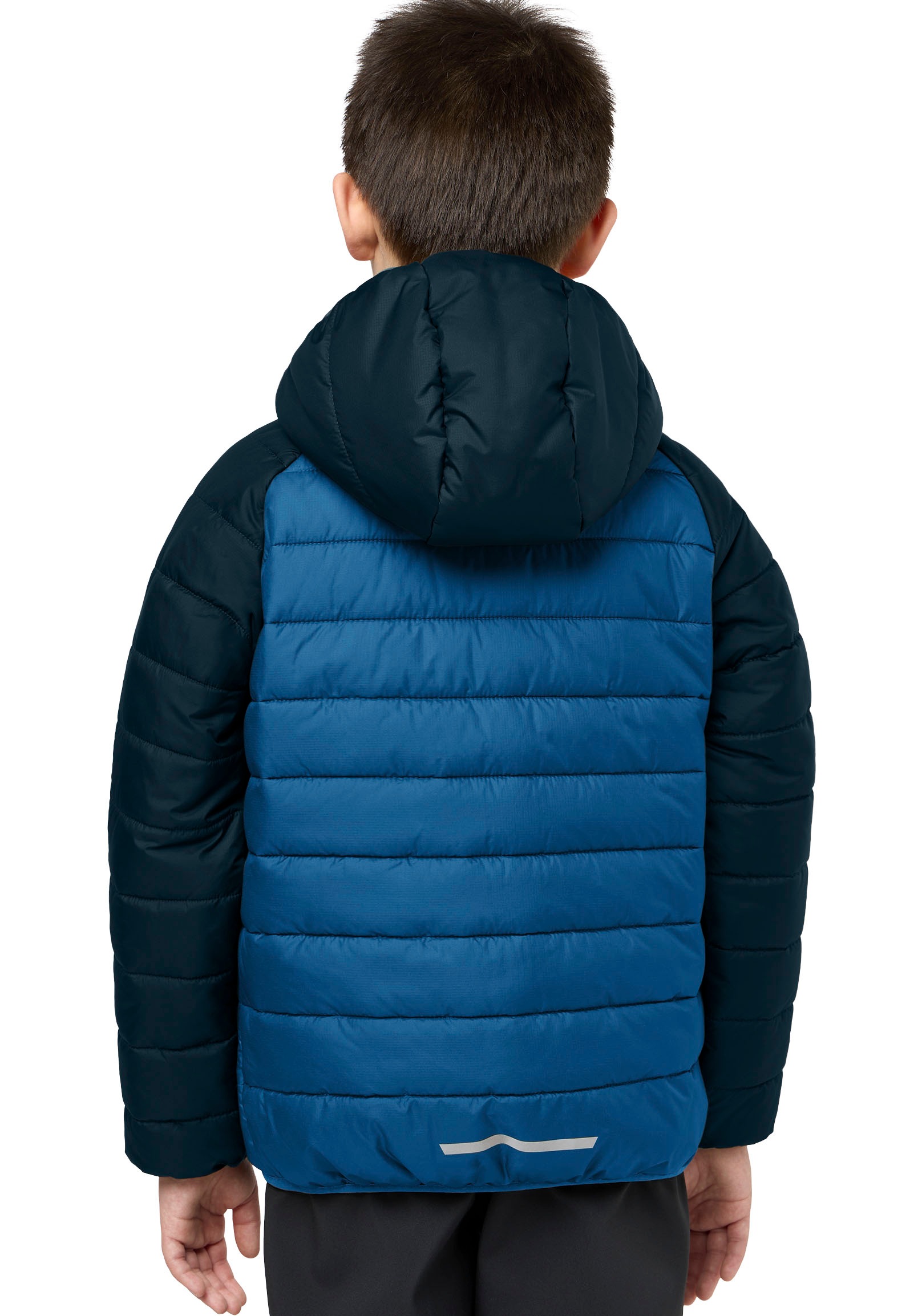 Jack Wolfskin Steppjacke »ZENON für Kinder« mit Kapuze mit Kapuze und hochschließendem Kragen, winddichtes Obermaterial