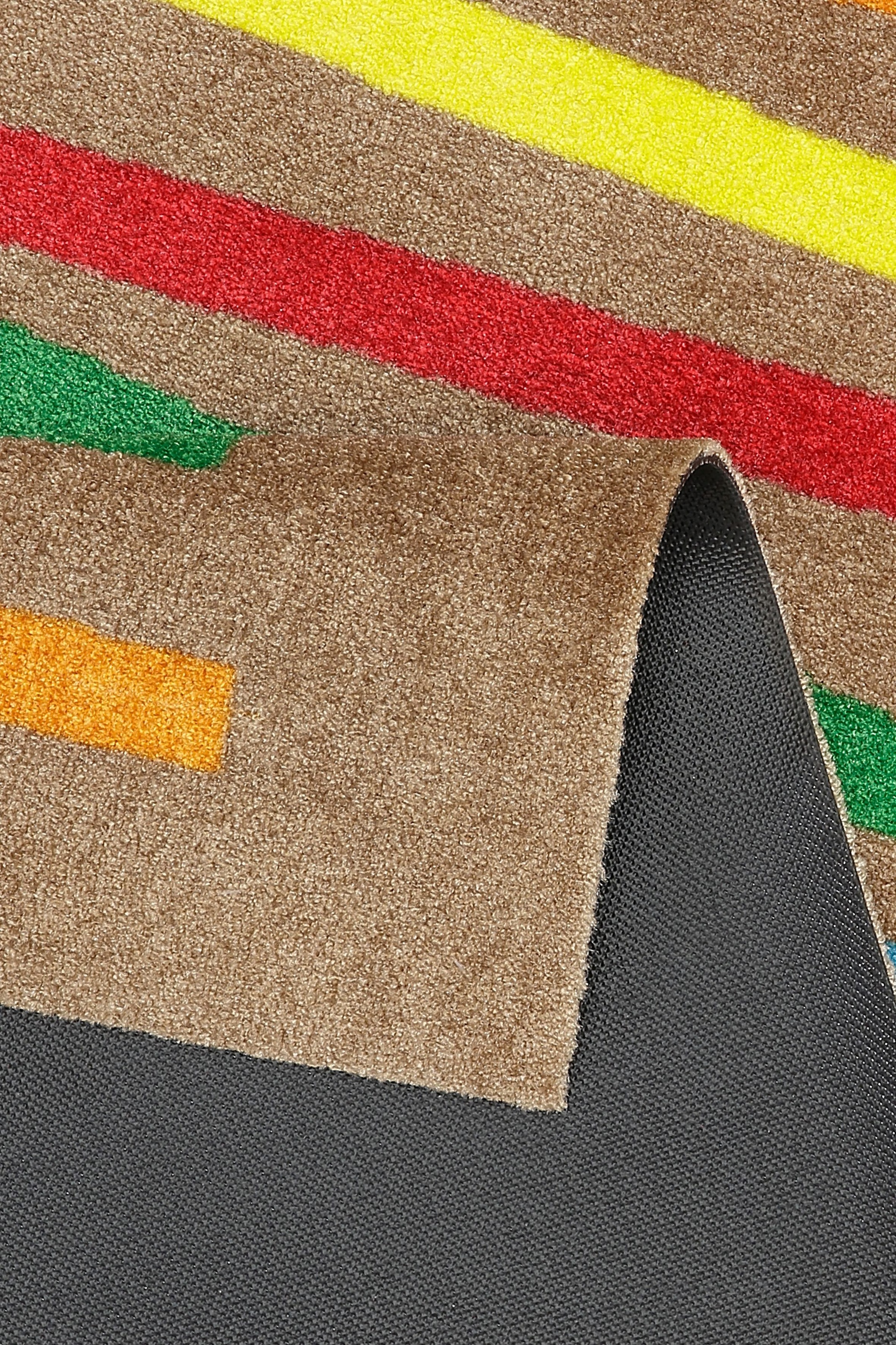 wash+dry by Kleen-Tex Läufer »Mixed Stripes«, rechteckig, 9 mm Höhe, Schmutzfangläufer, modernes Streifen Design, rutschhemmend, waschbar