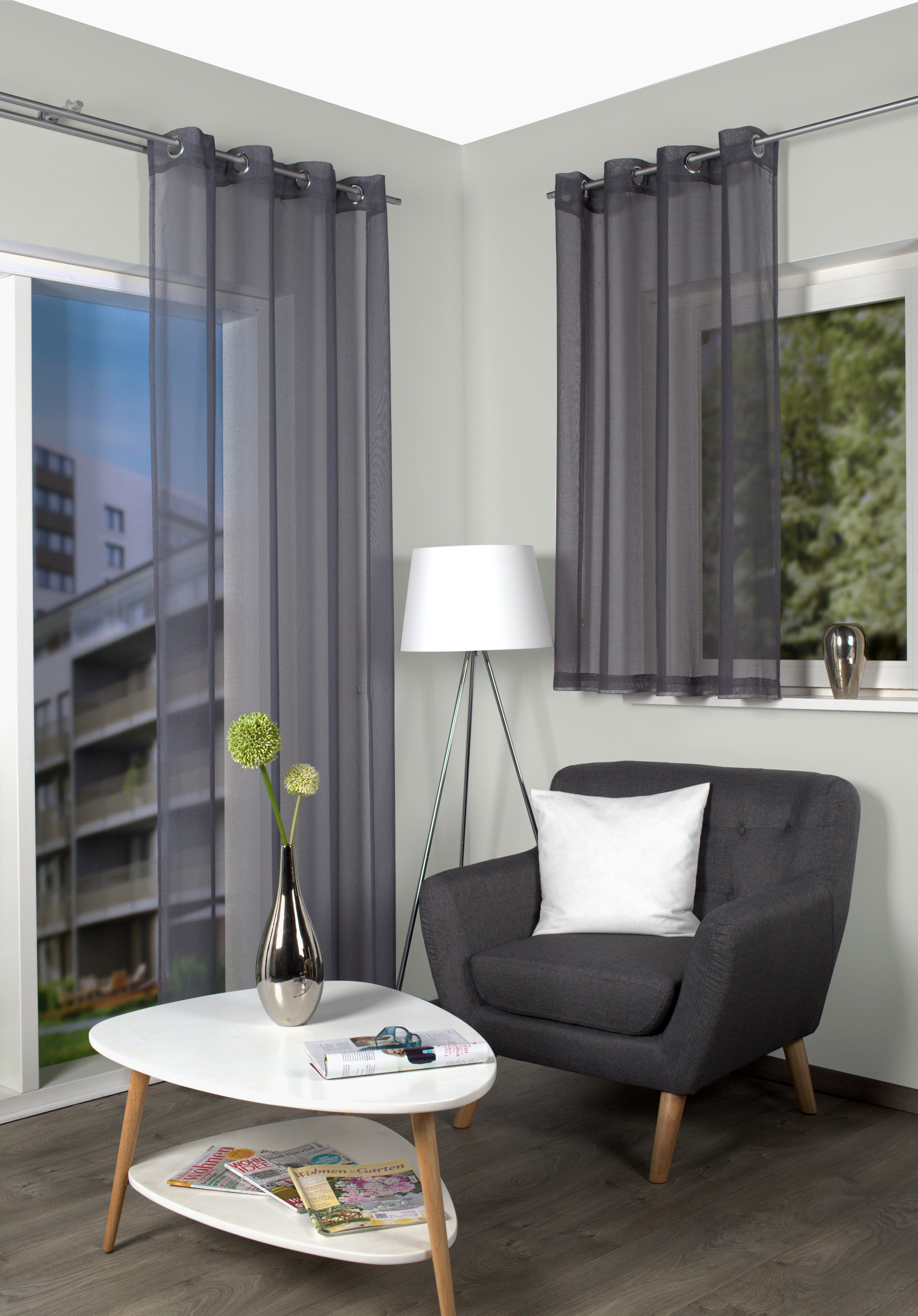 HOME WOHNIDEEN Gardine »DOLLY«, (1 St.), transparent