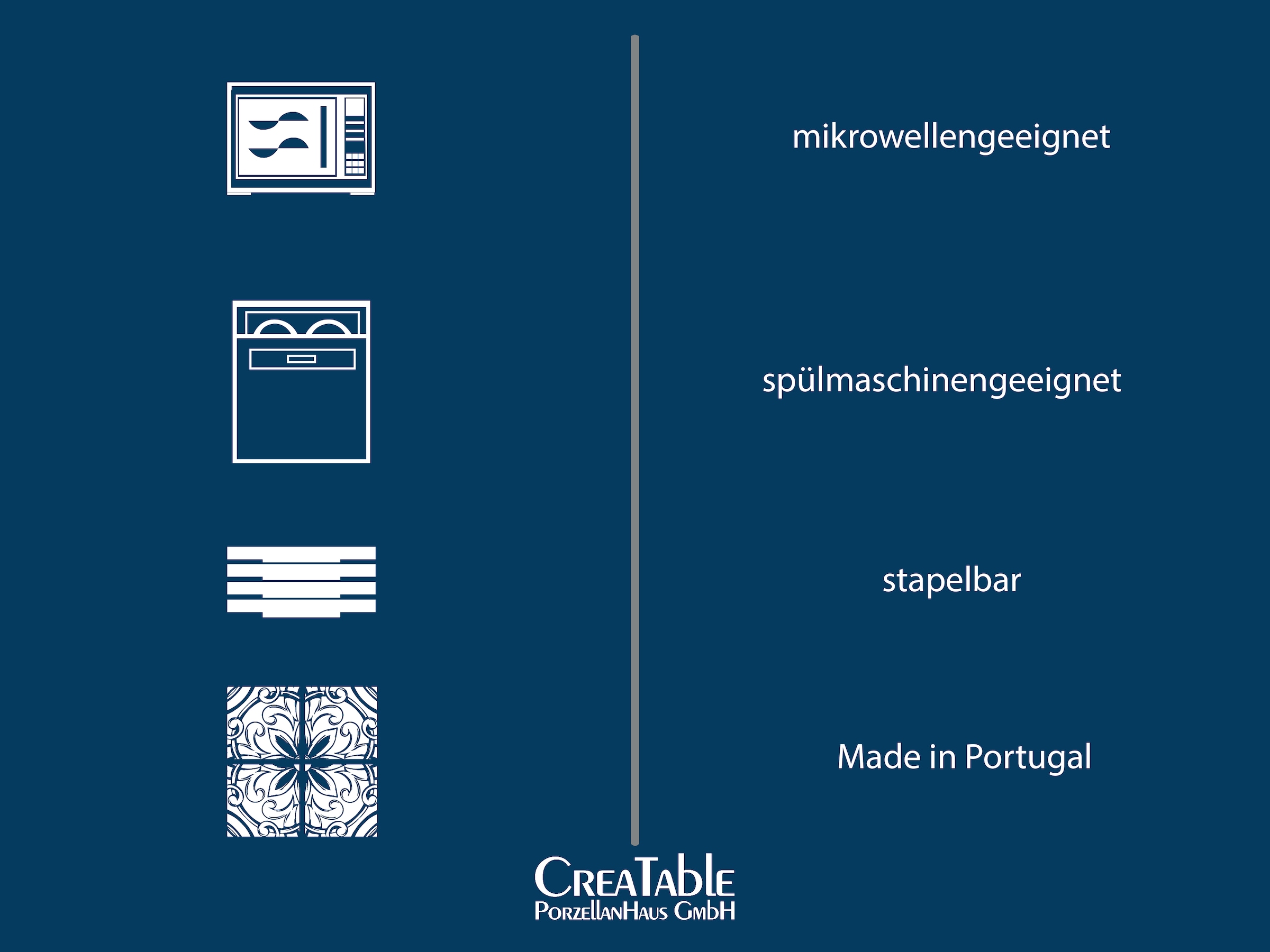 CreaTable Kombiservice »Geschirr-Set Vesuvio«, (Set, 16 tlg., Kaffeeservice und Tafelservice im Set, für 4 Personen), Service, schwarz, erhabenenes Relief, 16 Teile, für 4 Personen