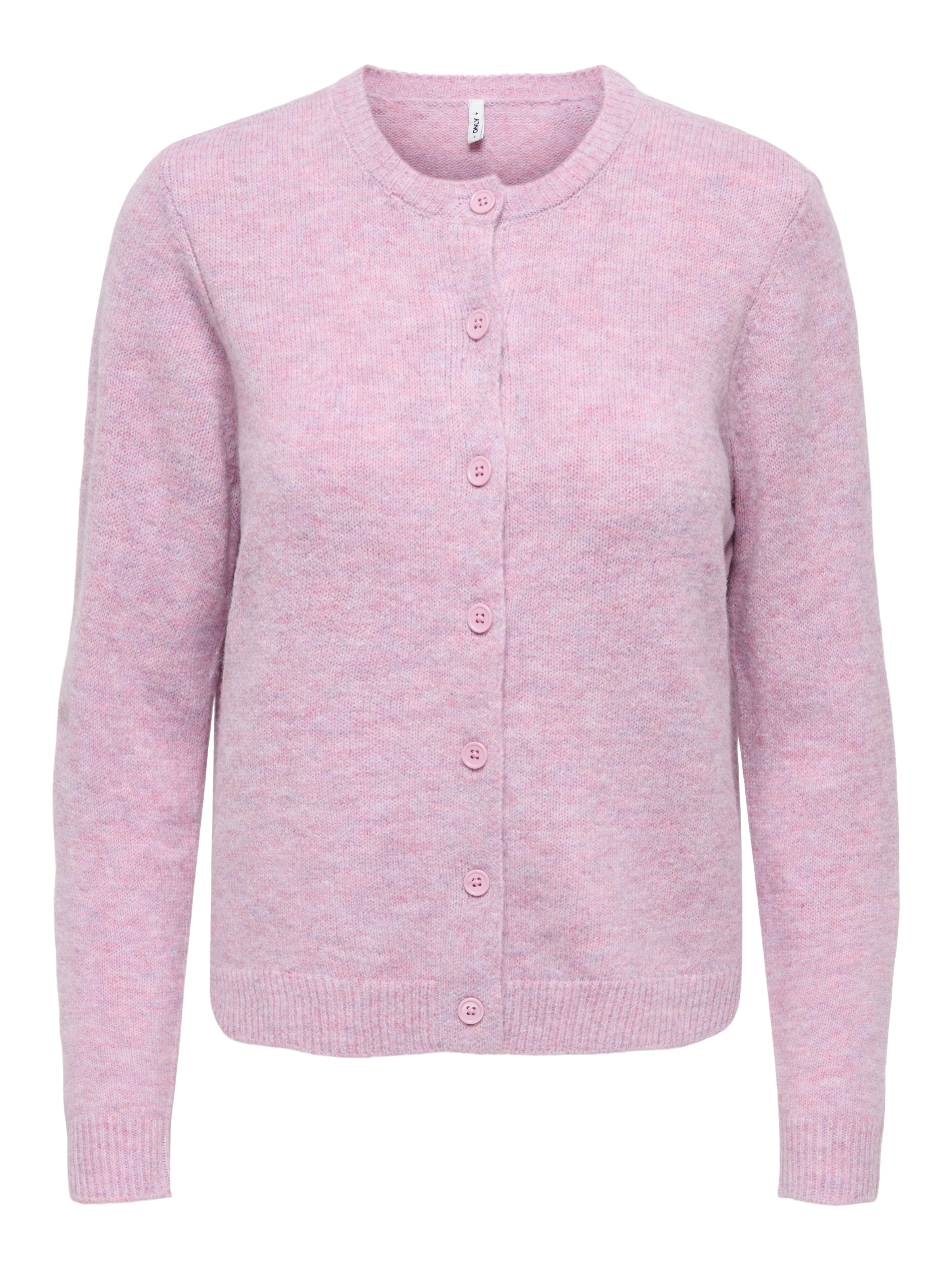 ONLY Strickjacke »ONLOLIVIA LS O-NECK CARDIGAN CC KNT« Materialmix, regular fit