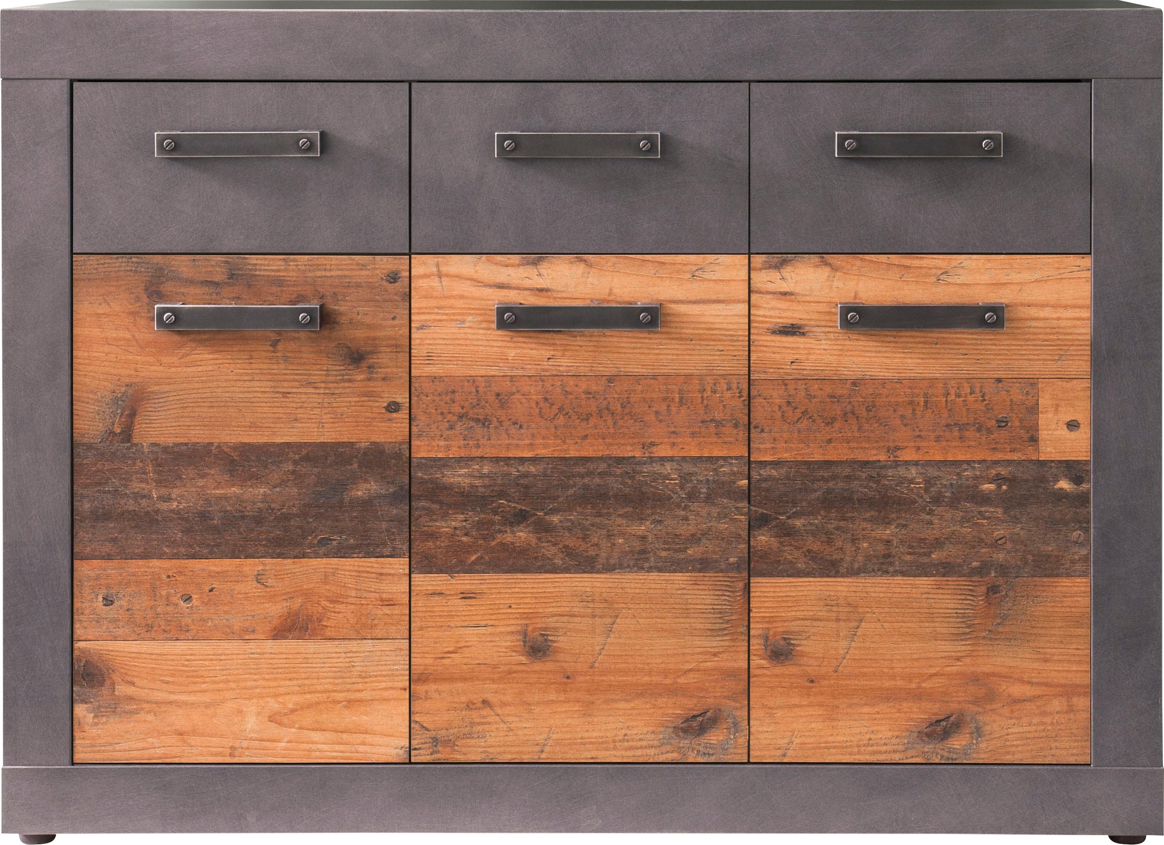 INOSIGN Kommode »Ilana« Kommode mit 3 Türen & 3 Schubladen - (B/T/H) 117/37/86 cm