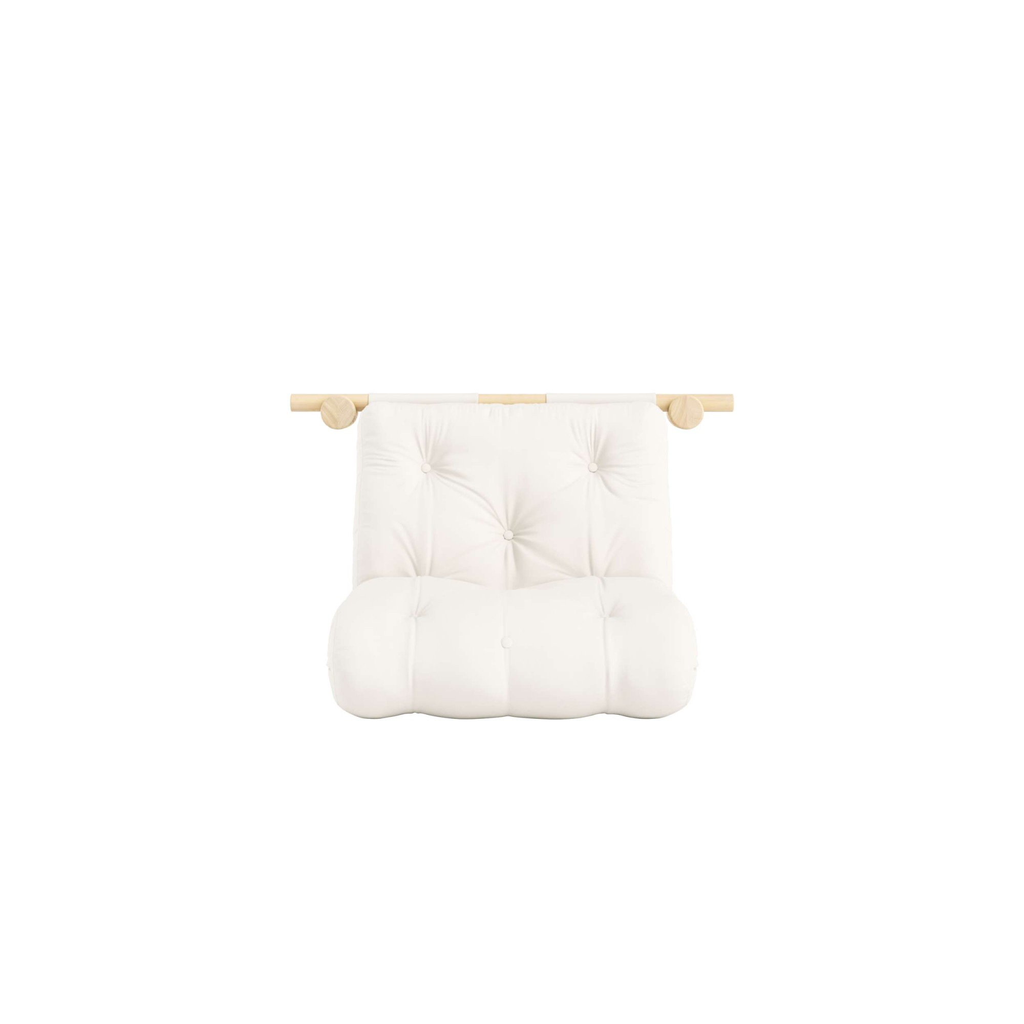 Karup Design Schlafsofa »Hooked Schlafsessel, Sitz- und Schlafplatz, Wandmontiert, platzsparend«, Futonmatratze inkl. Halterungsset aus FSC®-zertifiziertem Massivholz