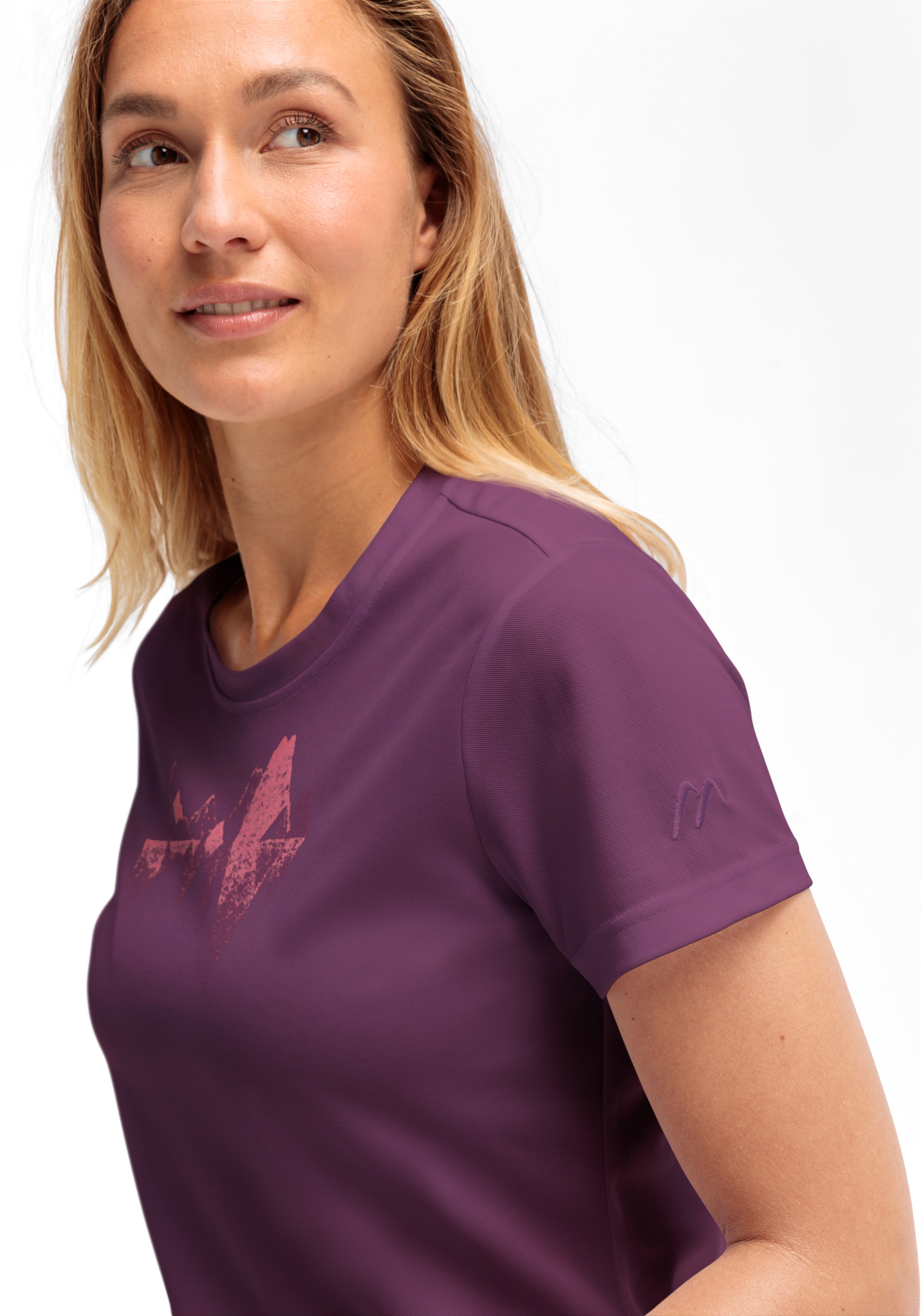 Maier Sports T-Shirt »Tilia Pique W«, Damen Funktionsshirt, Freizeitshirt mit Aufdruck
